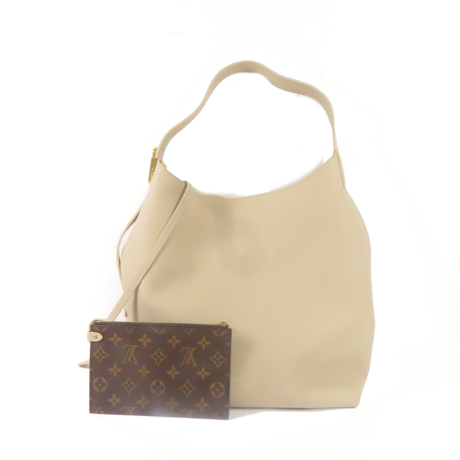 LOUIS VUITTON 牛皮皮革Low Key Hobo MM金扣肩背袋