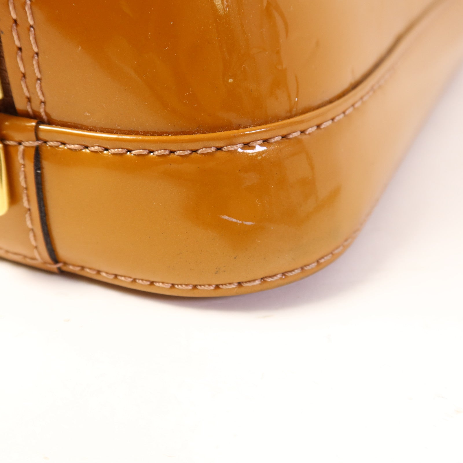 LOUIS VUITTON Vernis Alma BB金扣手挽肩背兩用袋