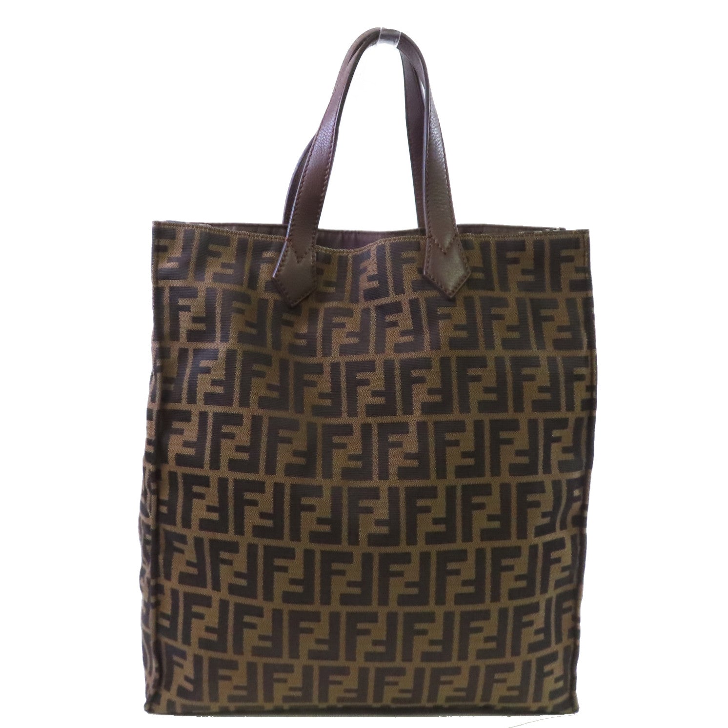 FENDI 帆布Zucca Tote Bag手挽袋啡色