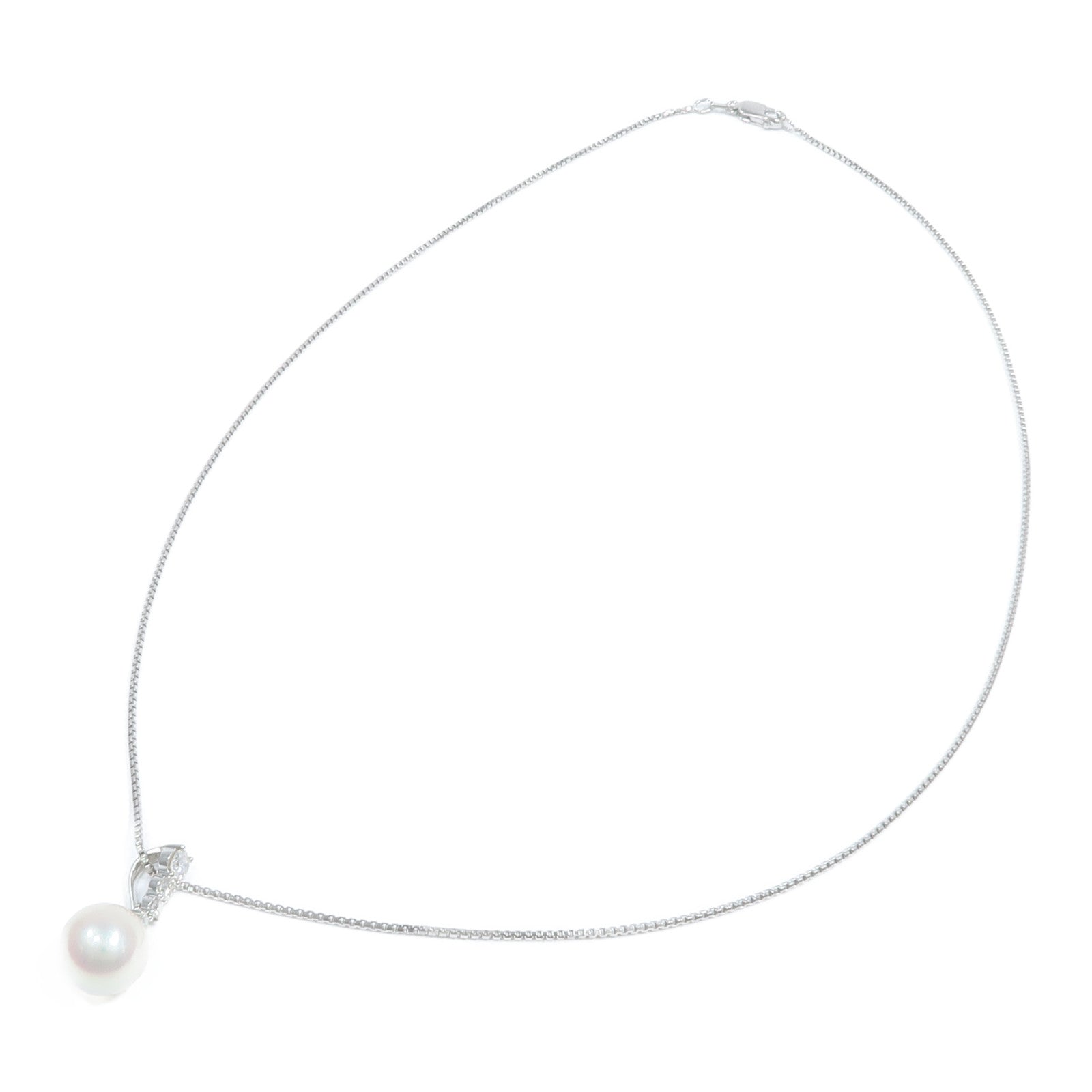 JEWELRY 18K白金/PT950鉑金Pearl Diamond Necklace珍珠項鍊