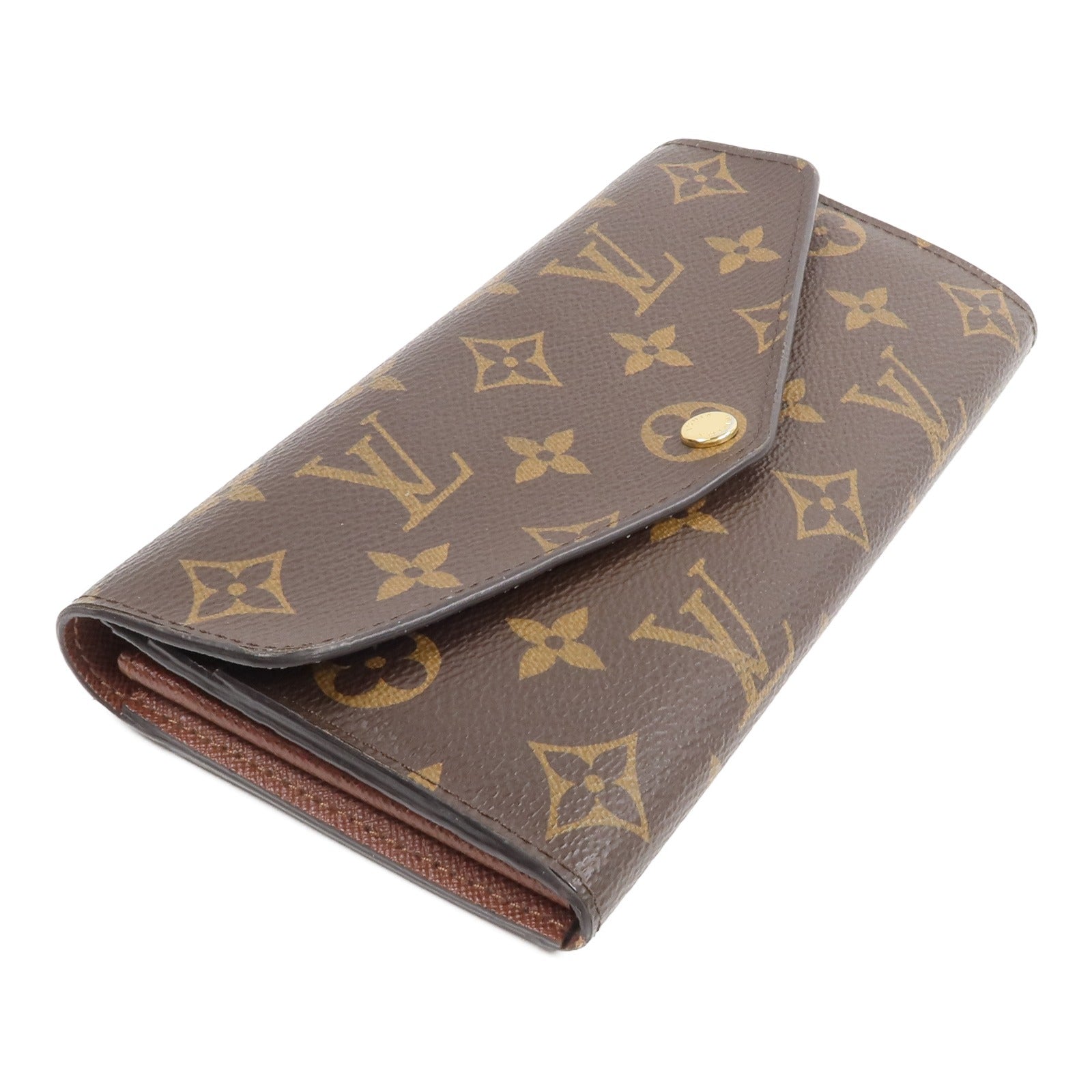 LOUIS VUITTON Monogram Portefeuille Sarah金扣長錢包