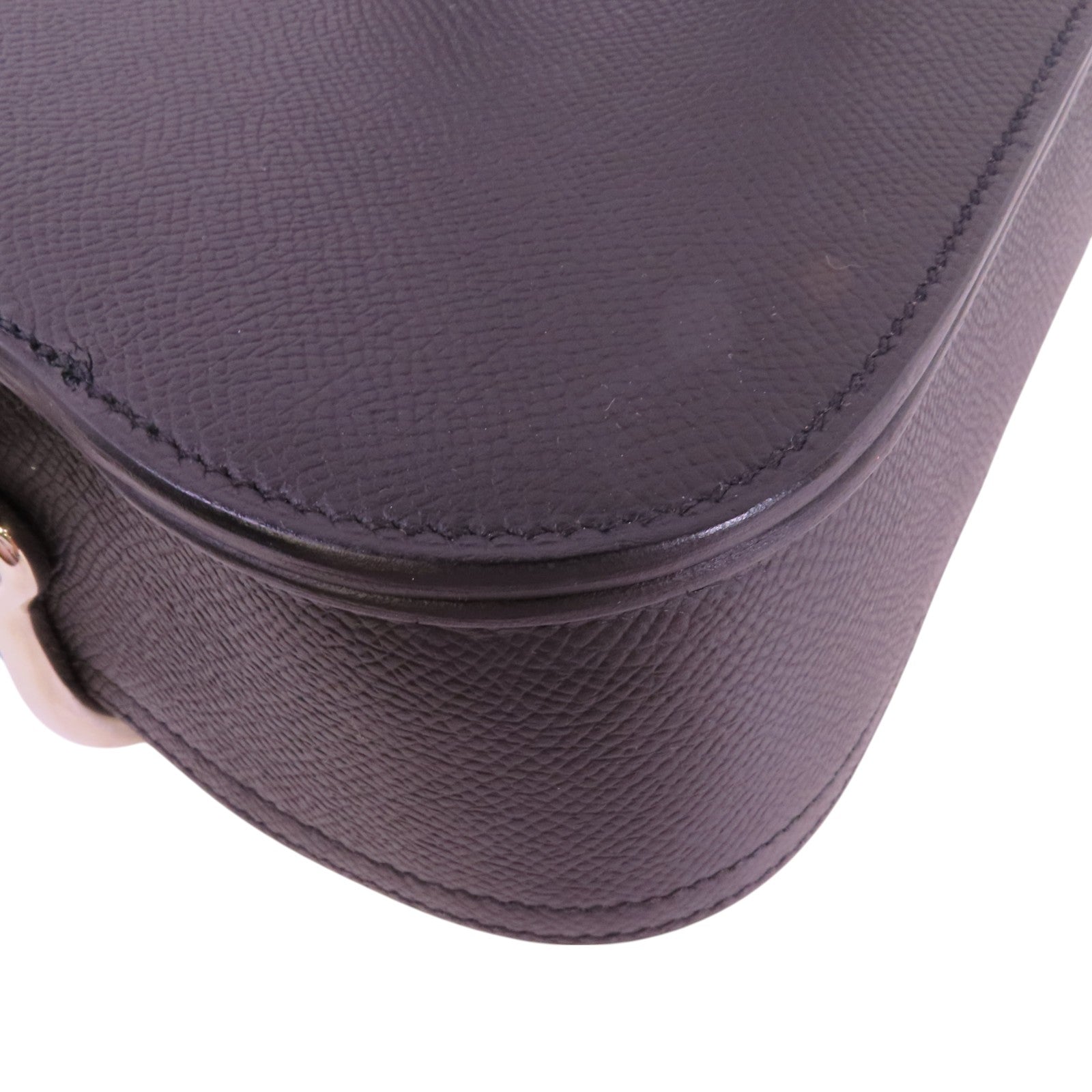 HERMES Epsom皮革Mini Della銀扣肩背袋