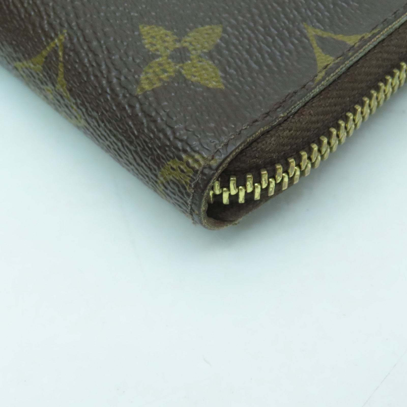 LOUIS VUITTON 【激減優惠】Monogram Compact Zippy Wallet金扣錢包啡色
