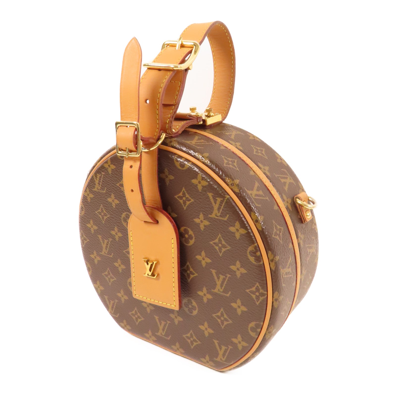 LOUIS VUITTON LV GHW Petite Boite Chapeau 2 Way Shoulder Bag Monogram M43514