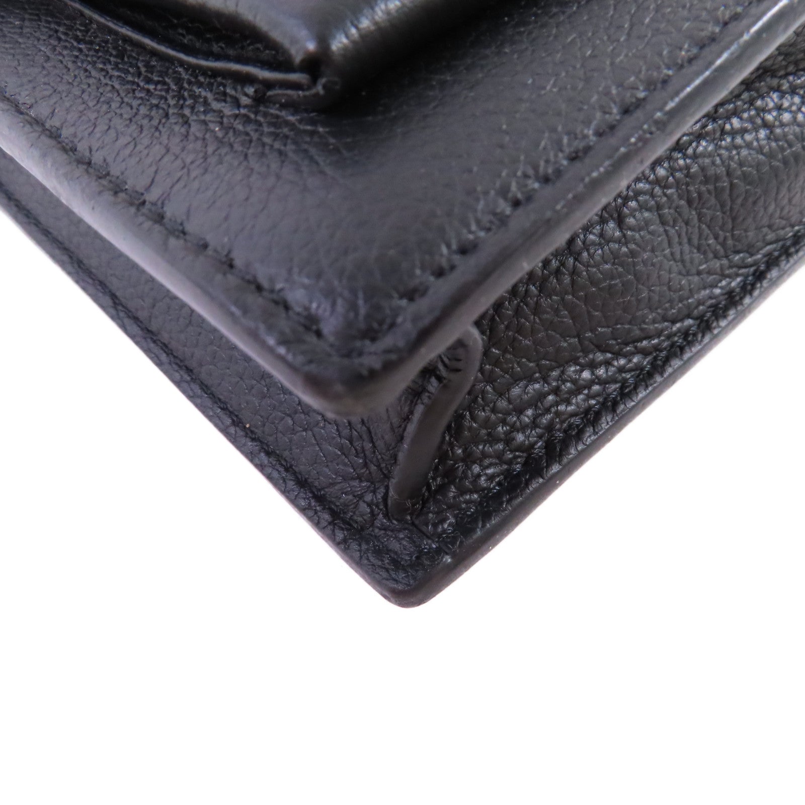 LOUIS VUITTON 牛皮皮革Mylockme Chain Pochette Shoulder Bag鏈帶肩背袋黑色