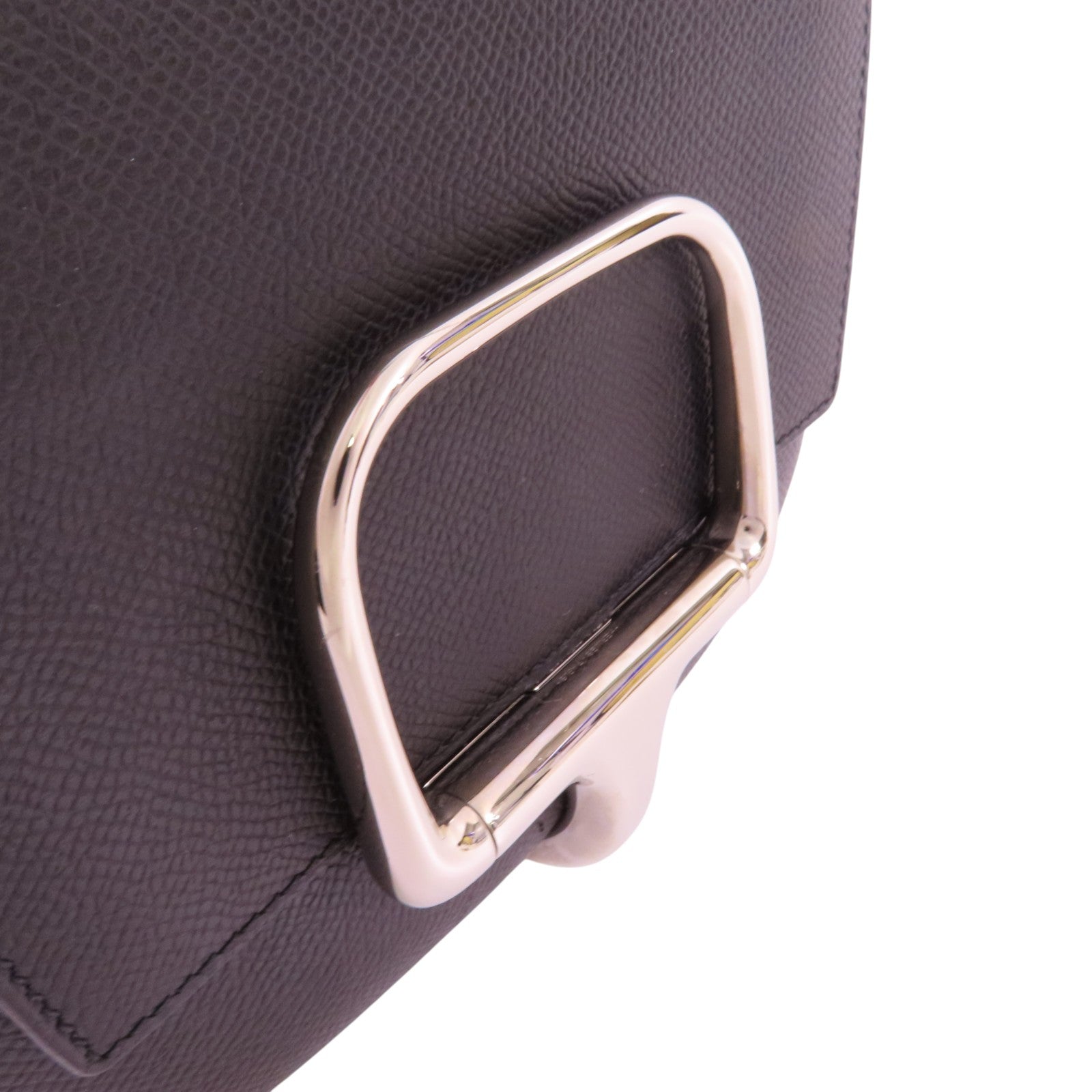 HERMES Epsom皮革Mini Della銀扣肩背袋