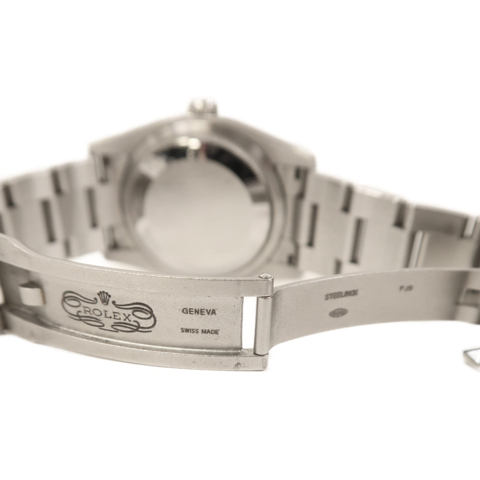 ROLEX Oyster Perpetual不鏽鋼手錶自動機芯黑色