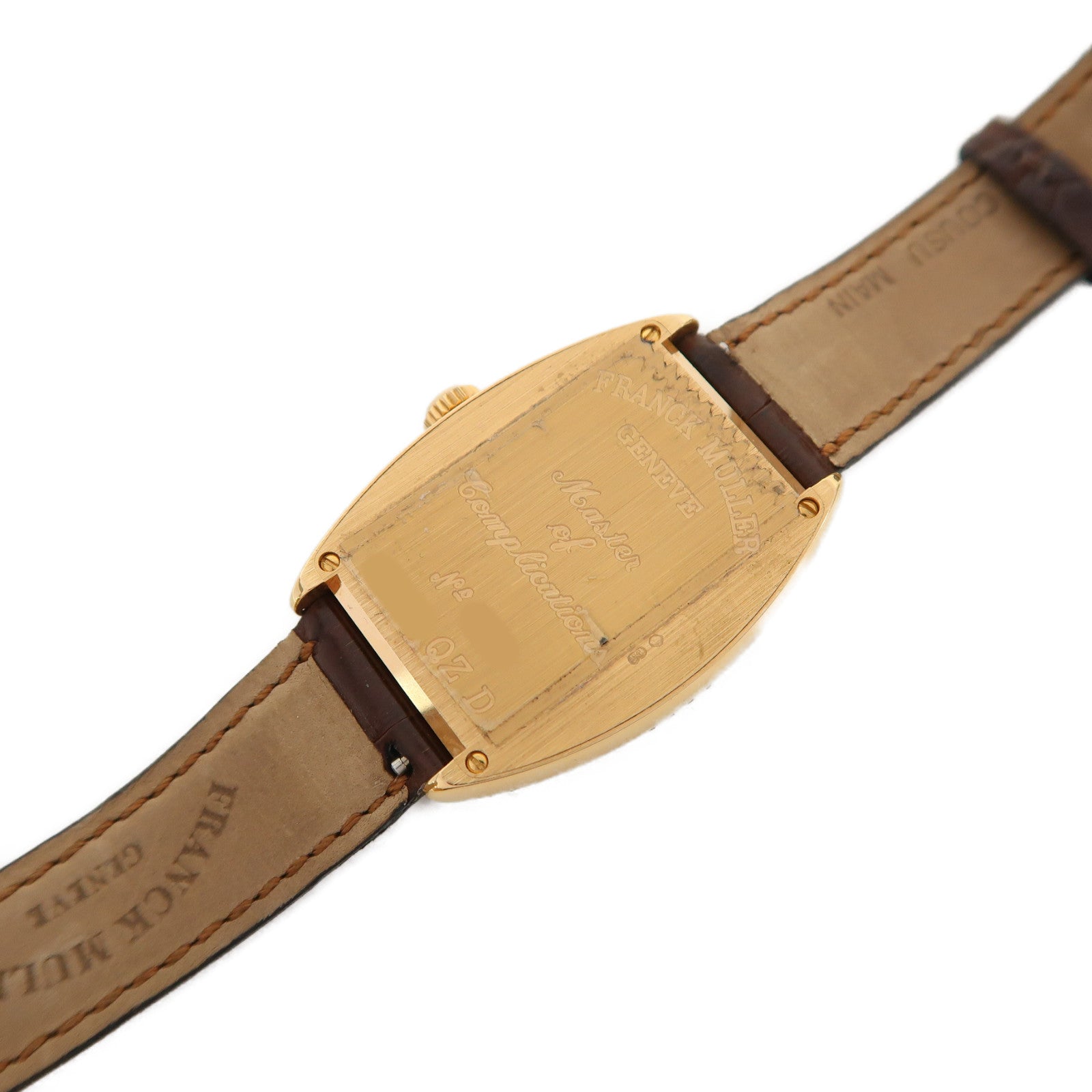 FRANCK MULLER Cintree Curvex18K玫瑰金/不鏽鋼手錶石英機芯米色