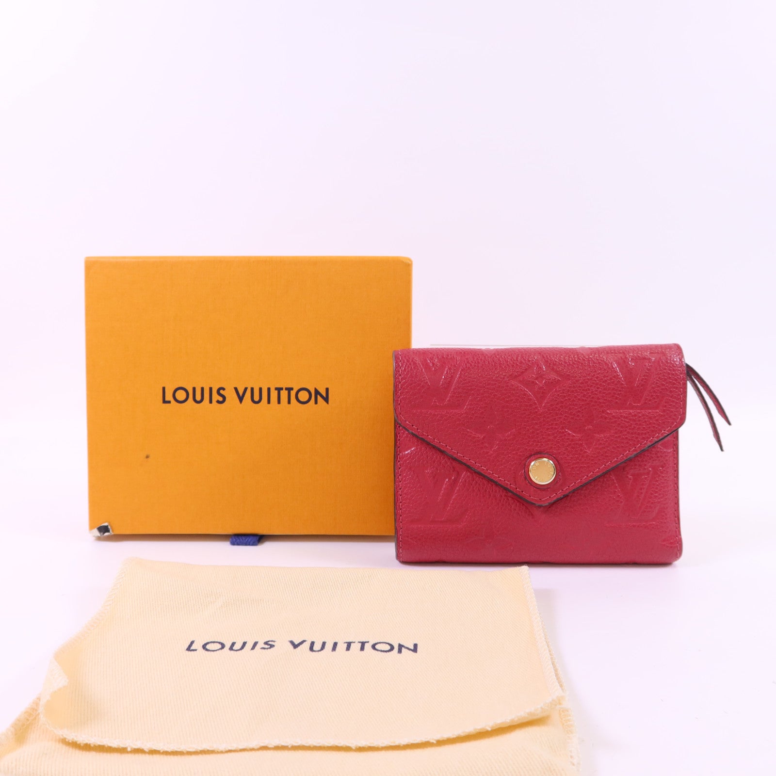 LOUIS VUITTON Monogram Empreinte Victorine金扣錢包