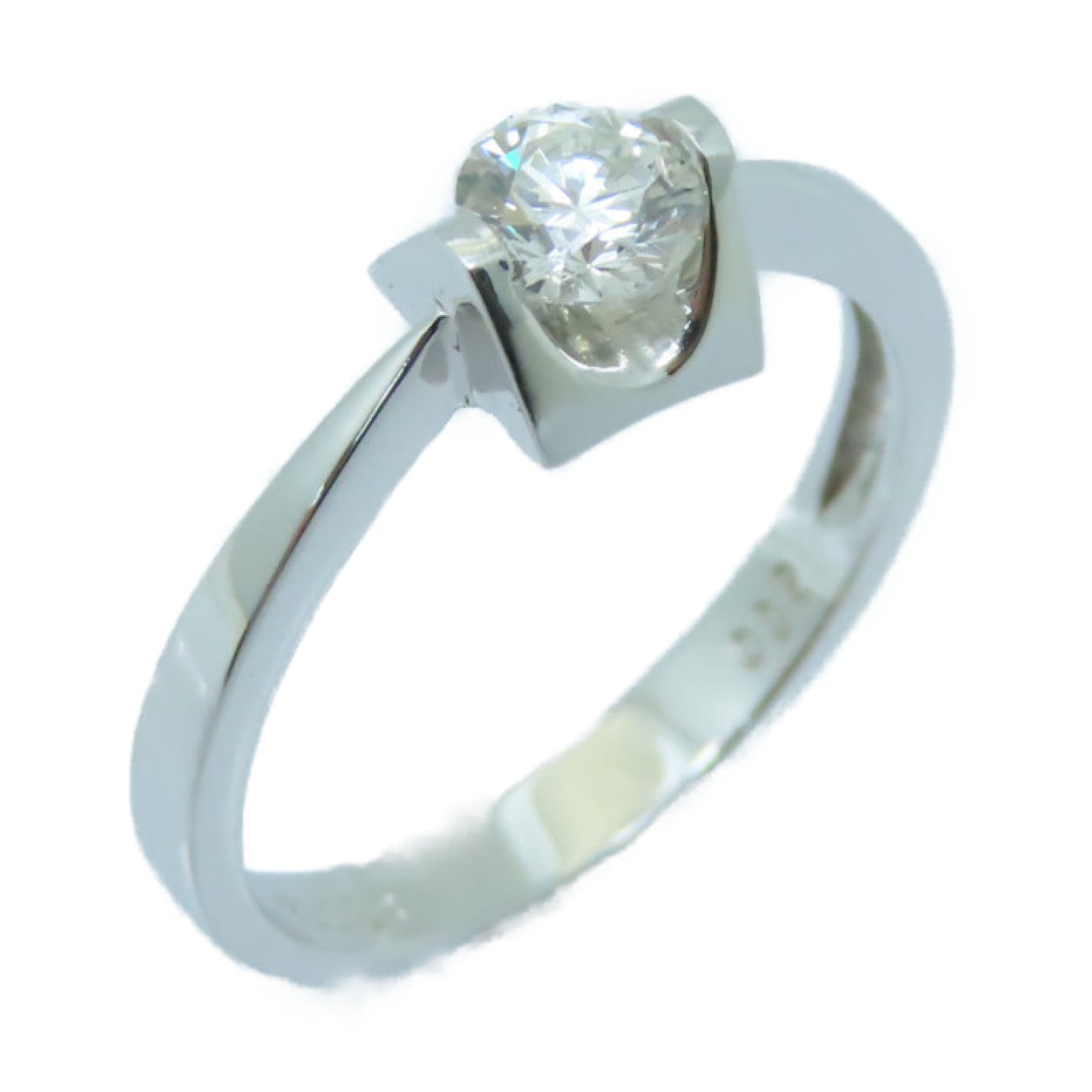 JEWELRY 【激減優惠】18K白金Diamond Ring 0.32ct鑽石戒指US#5.75