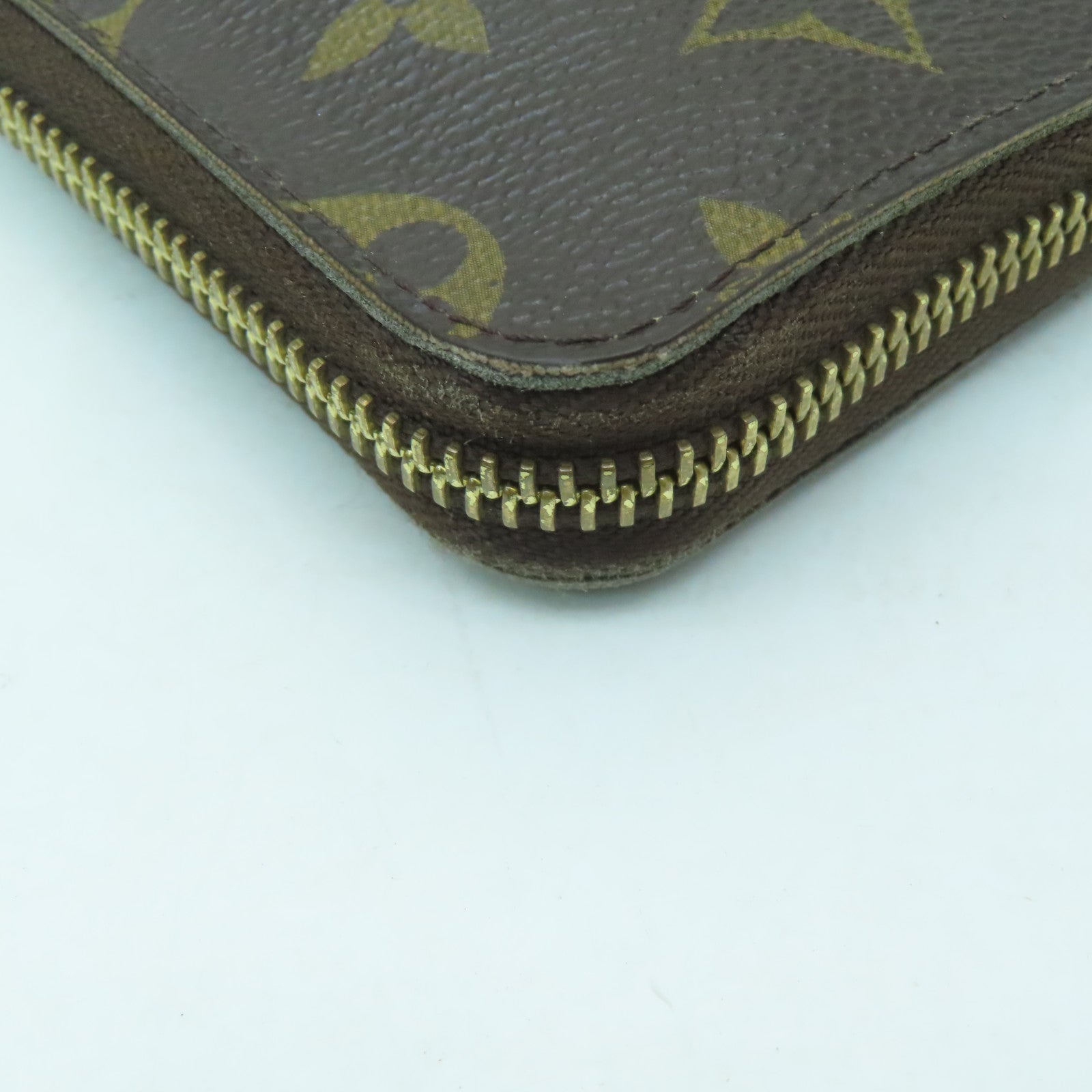LOUIS VUITTON 【激減優惠】Monogram Compact Zippy Wallet金扣錢包啡色