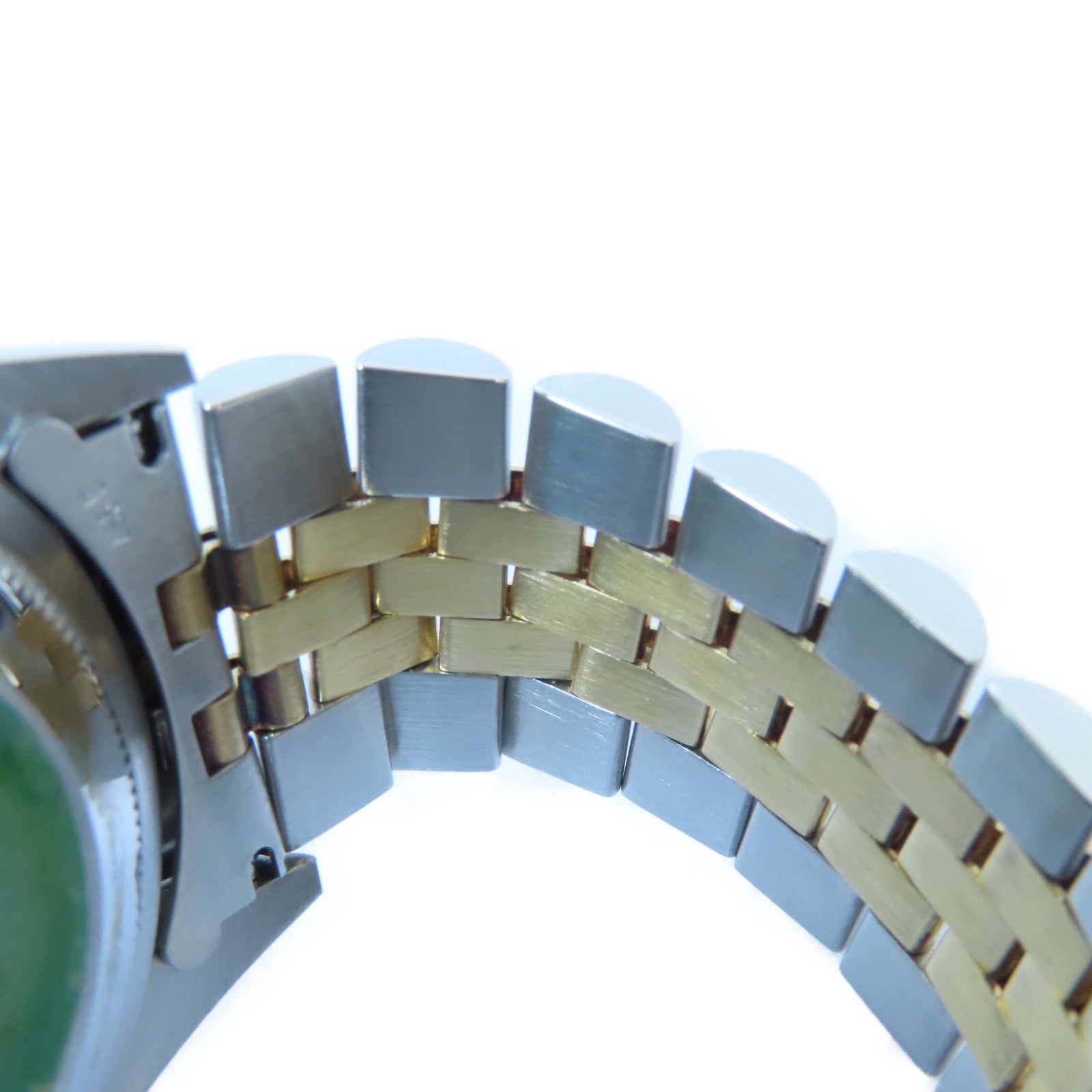 ROLEX Datejust 18K黃金/不鏽鋼手錶自動機芯銀色