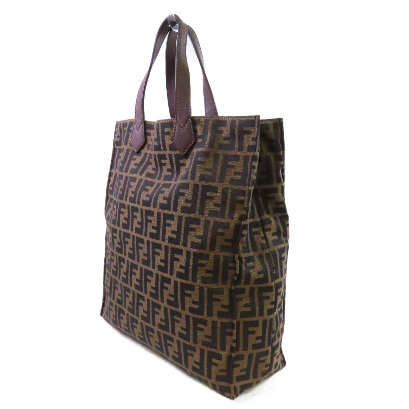 FENDI 帆布Zucca Tote Bag手挽袋啡色