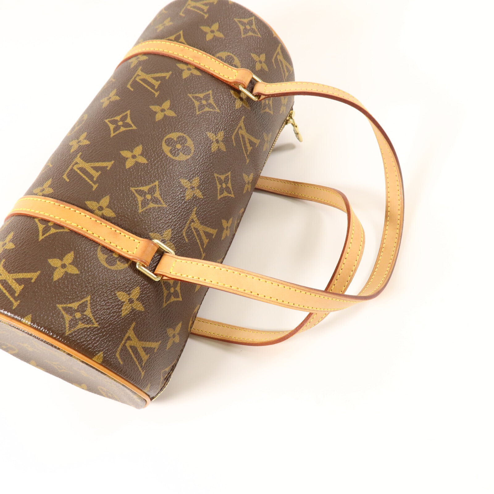 LOUIS VUITTON Monogram Papillon PM金扣手挽袋