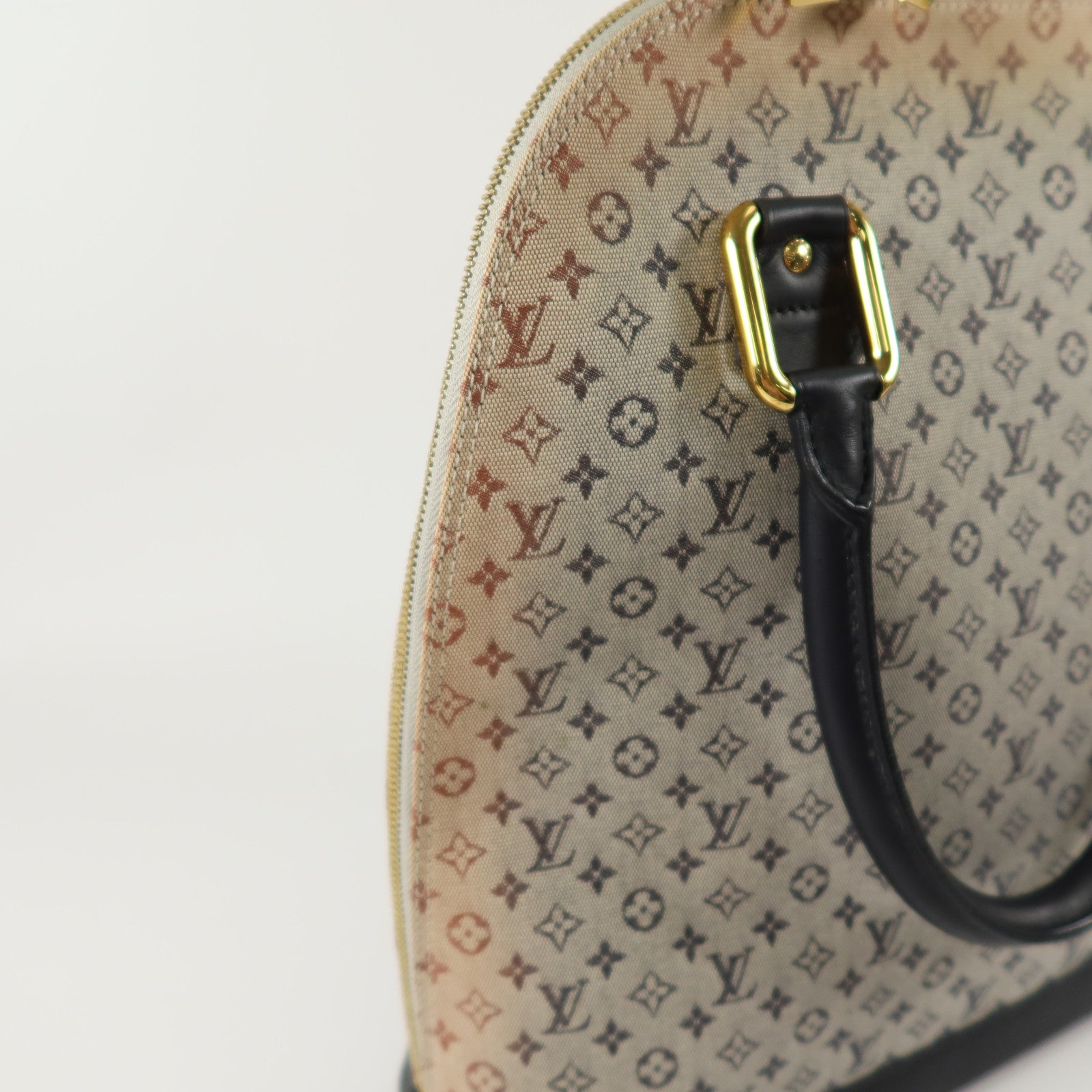LOUIS VUITTON Monogram Mini Lin Alma Haut金扣手挽袋