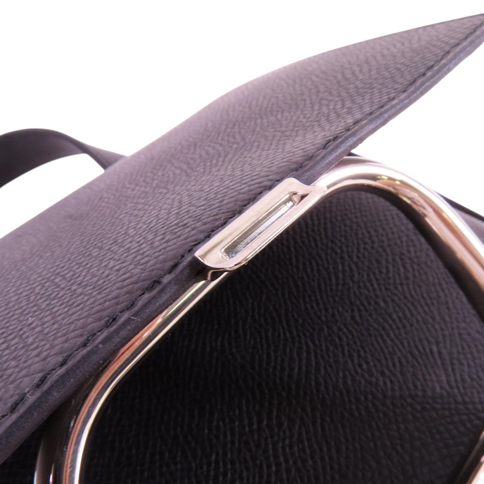 HERMES Epsom皮革Mini Della銀扣肩背袋