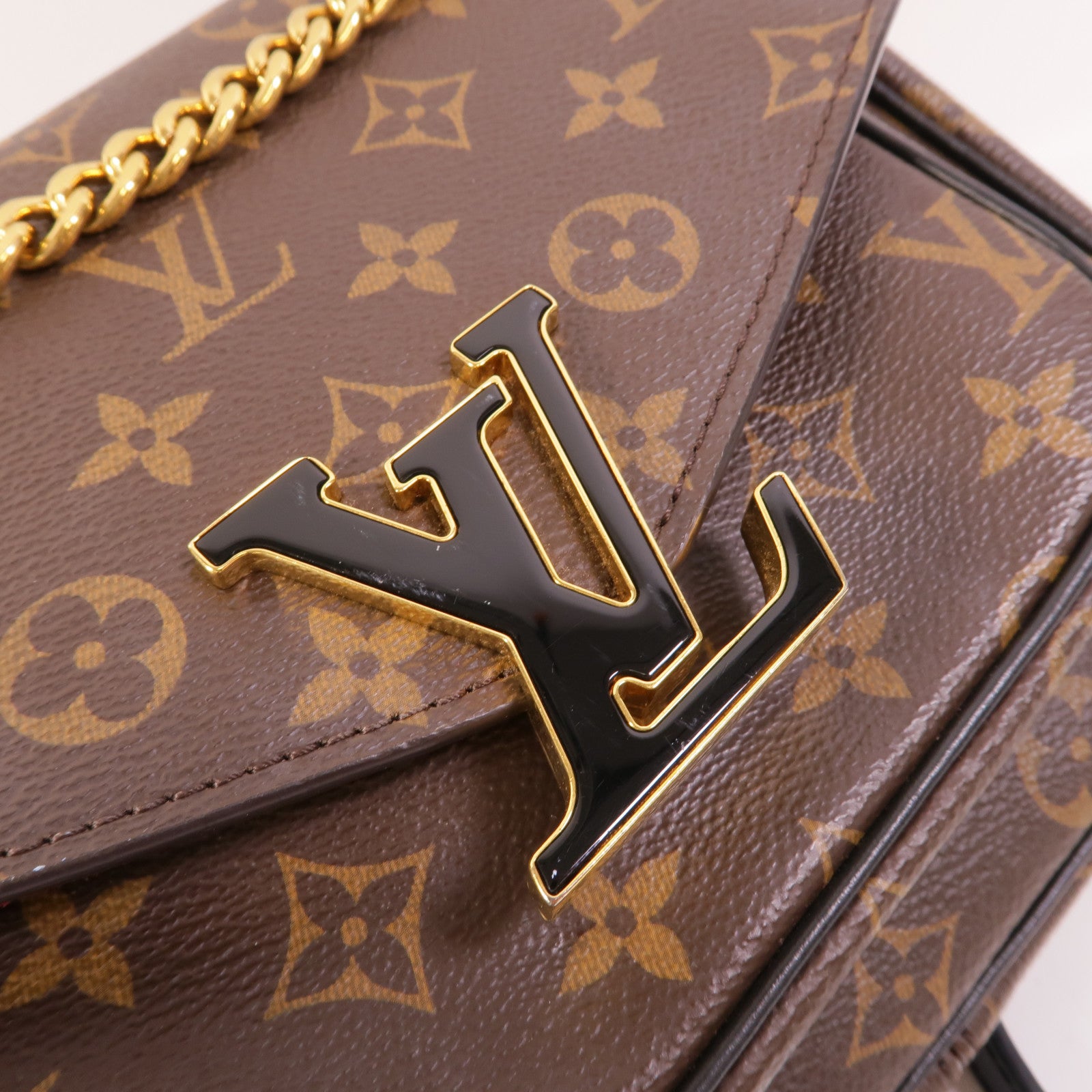 LOUIS VUITTON Monogram Passy鏈帶肩背袋