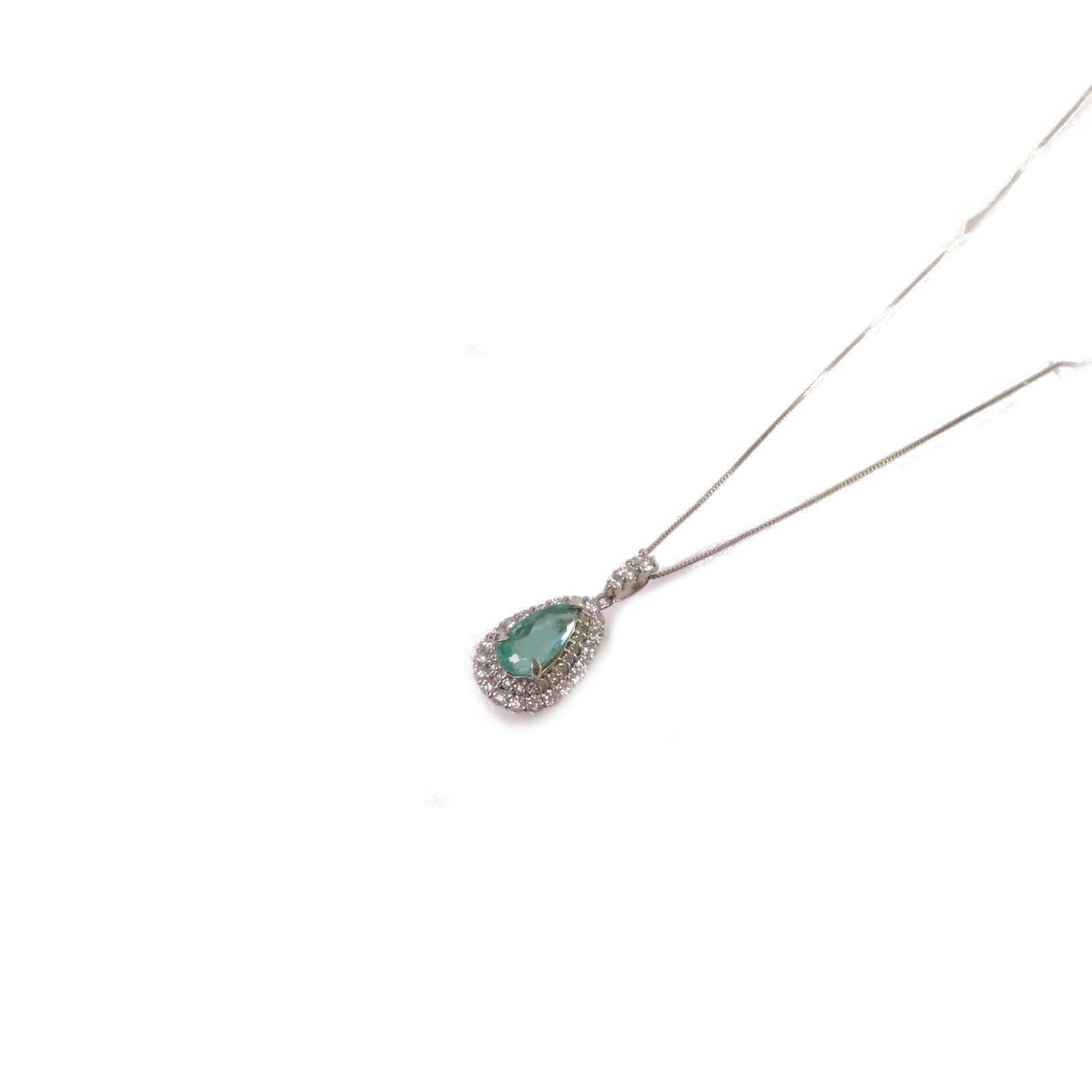 JEWELRY 【激減優惠】PT900/PT850鉑金/1.84ct碧壐/0.78ct鑽石Tourmaline Necklace項鏈