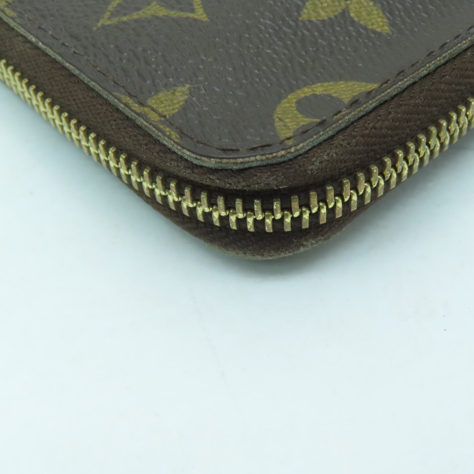 LOUIS VUITTON 【激減優惠】Monogram Compact Zippy Wallet金扣錢包啡色
