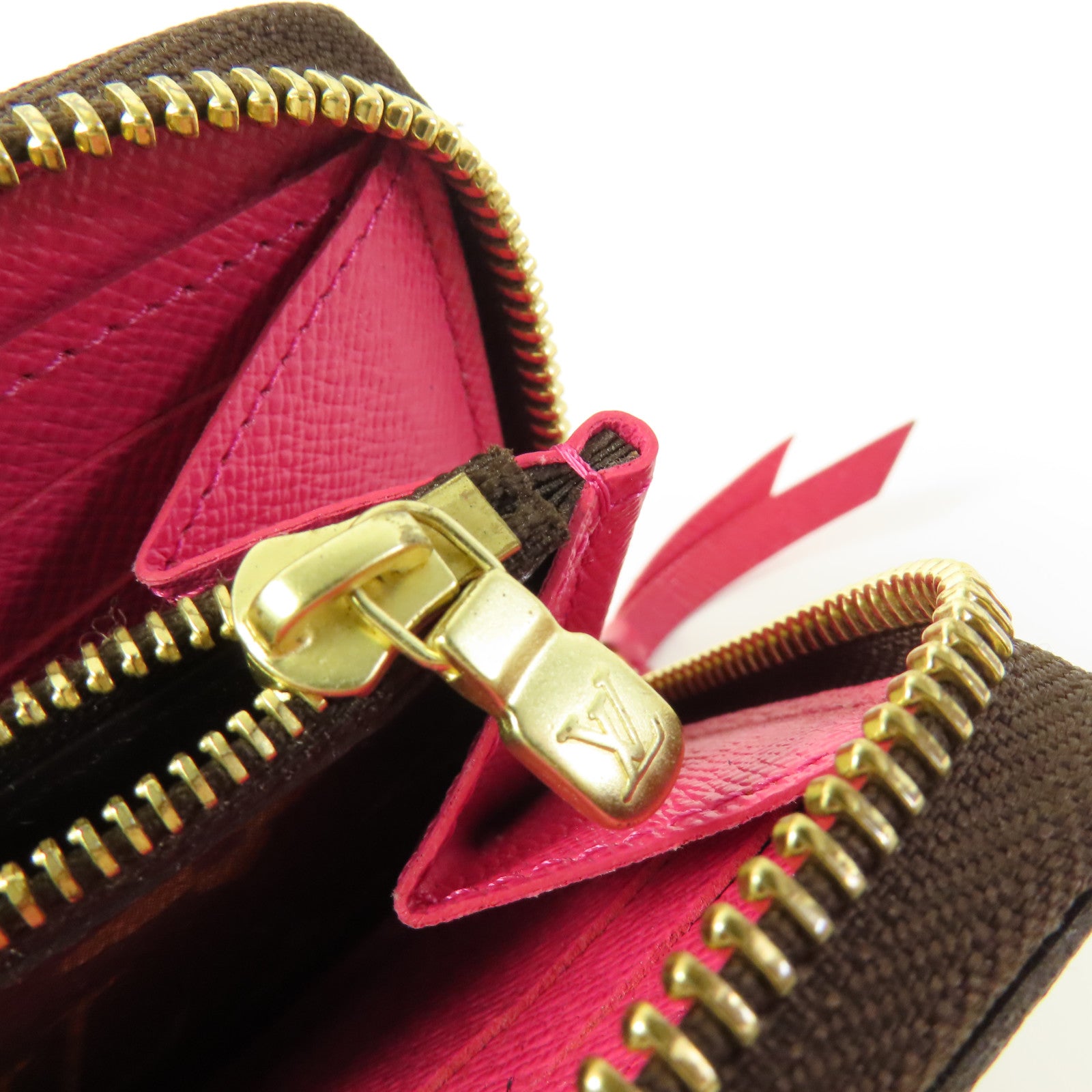 LOUIS VUITTON LV GHW Clemence Wallet Monogram Brown  M60742