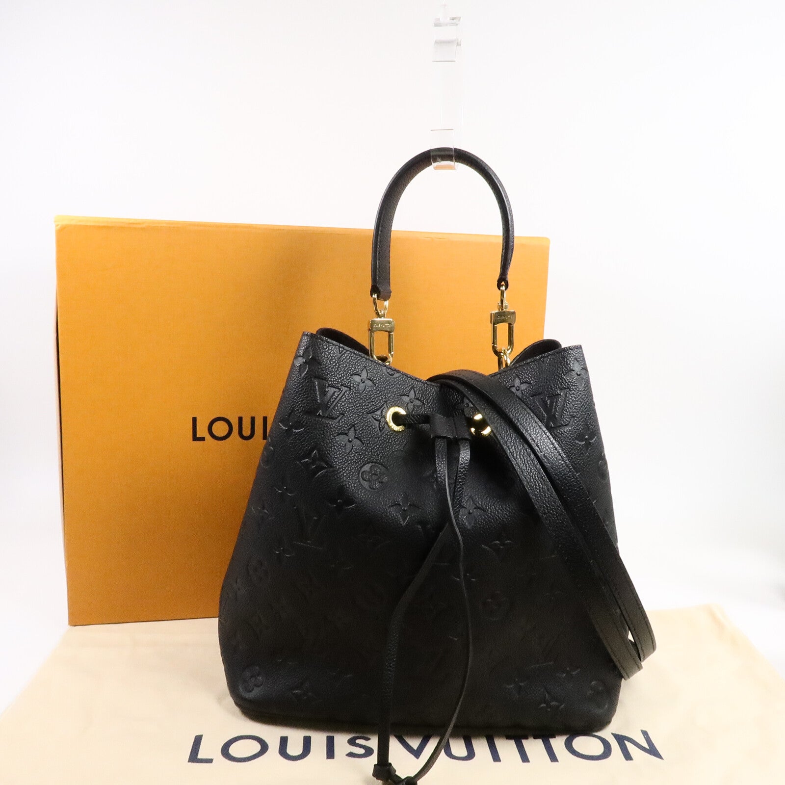 LOUIS VUITTON Monogram Empreinte NeoNoe MM手挽肩背兩用袋