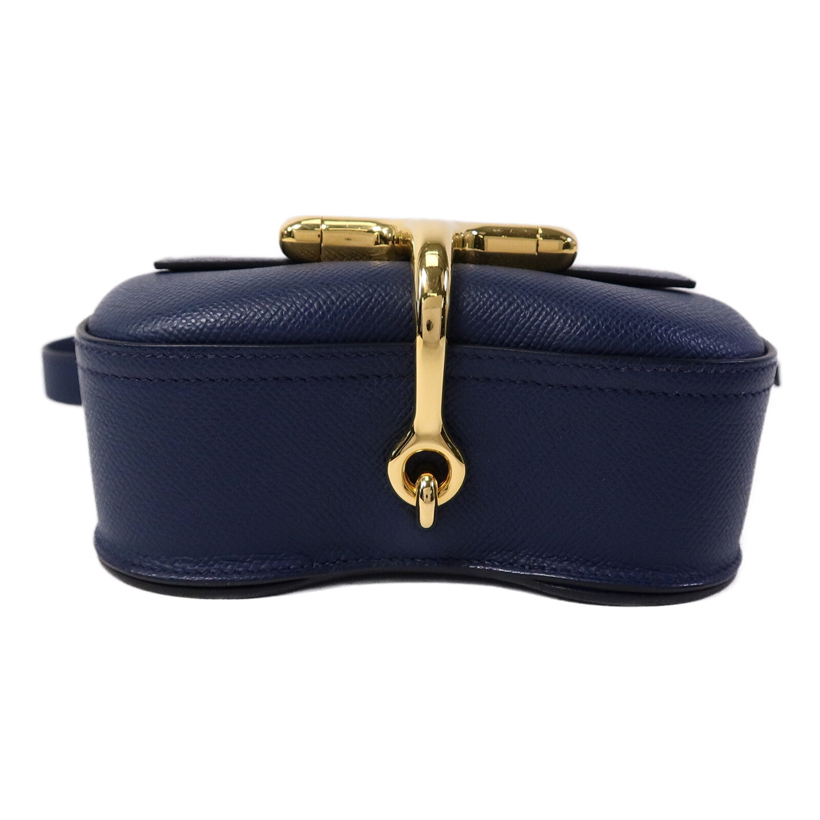 HERMES Epsom皮革Della Cavalleria Mini肩背袋Bleu Indigo