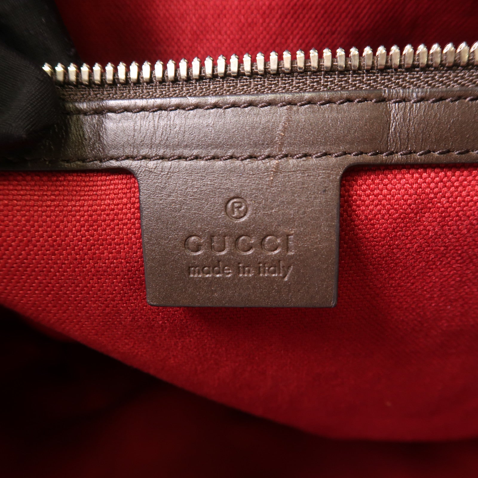 GUCCI SHW Tote Bag 387098 Nylon Navy Blue Beige