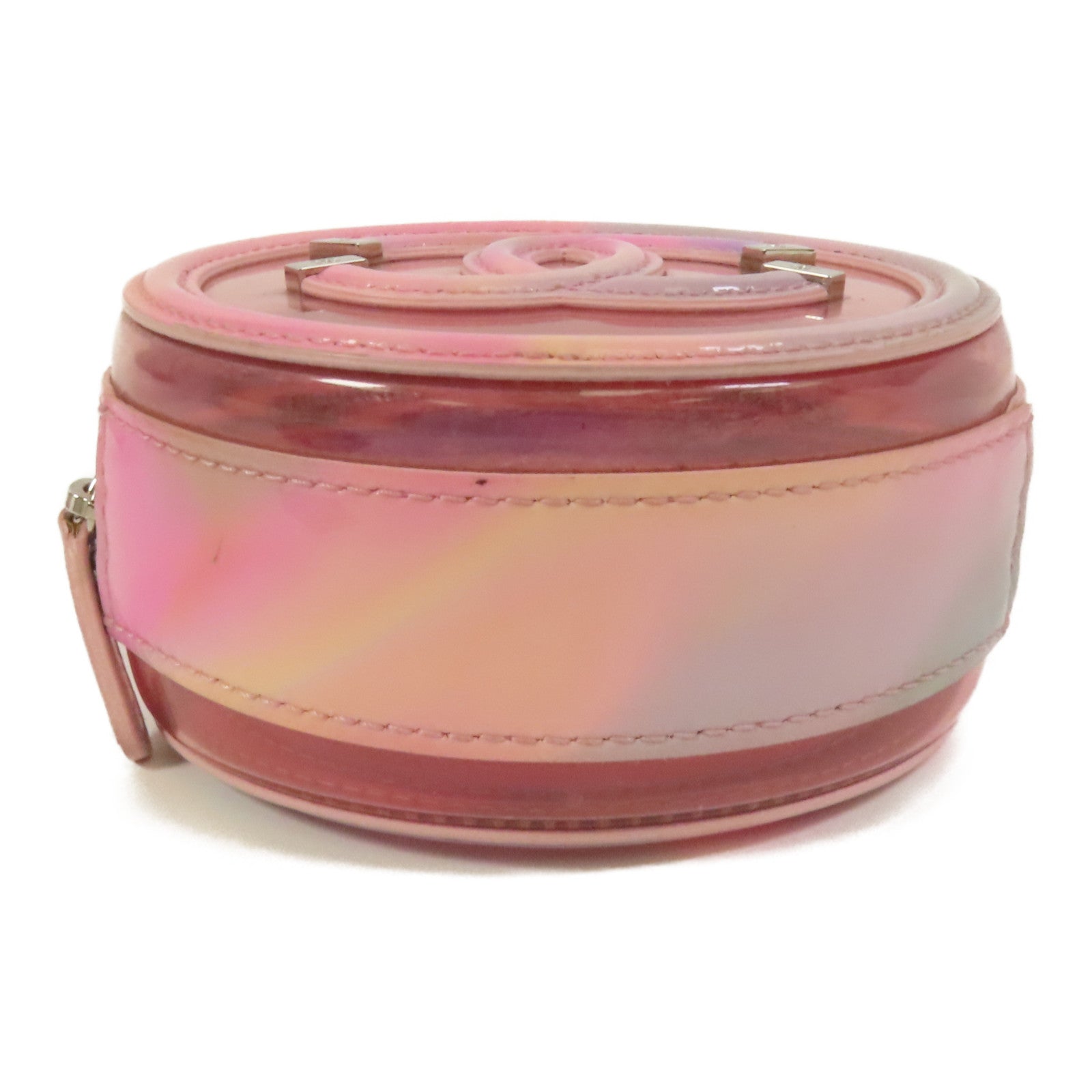 CHANEL PVC Chain Shoulder Bag銀扣肩背袋