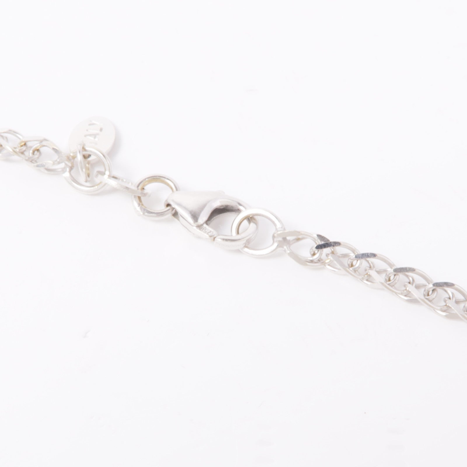 JEWELRY Sapphire Diamond Necklace 18K White Gold