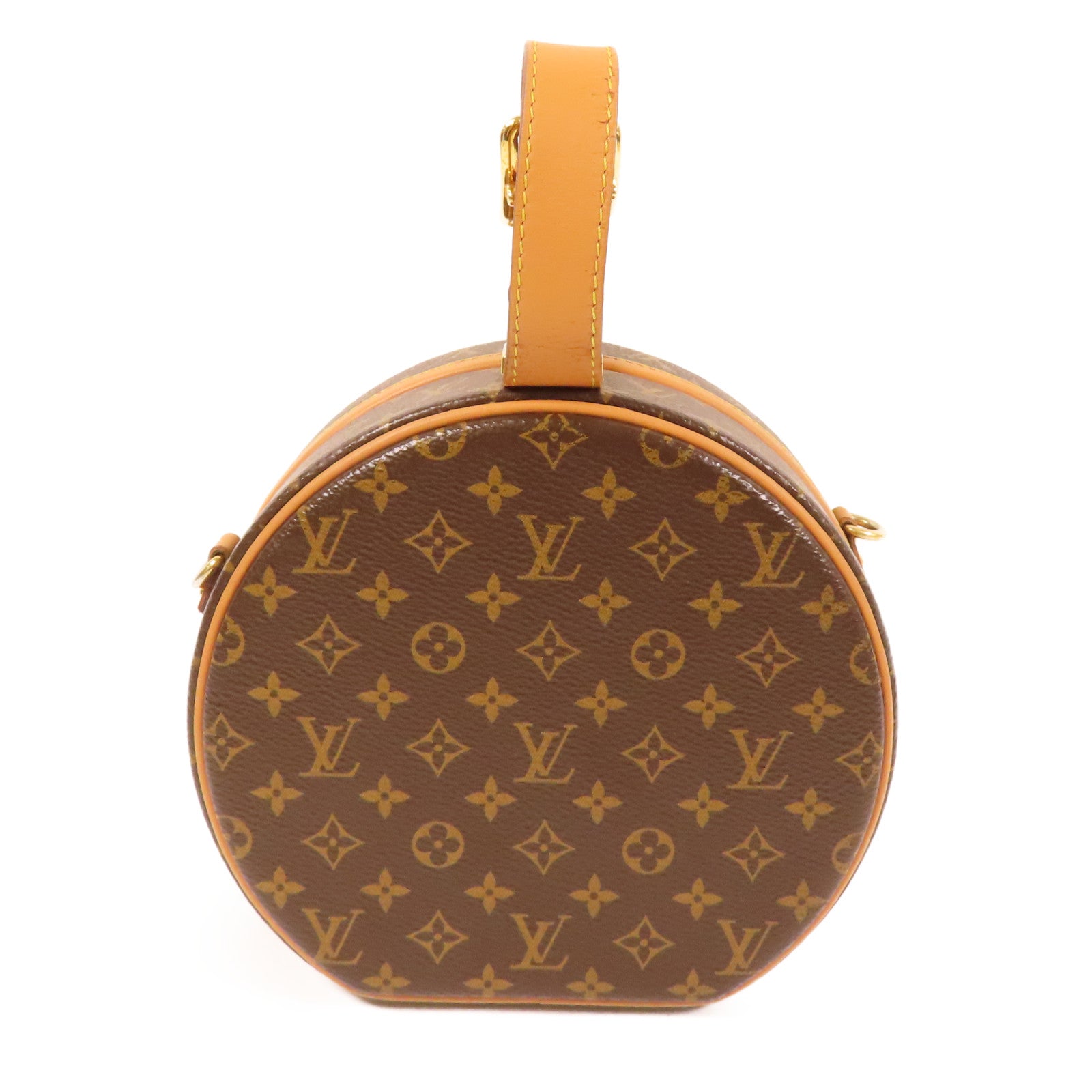 LOUIS VUITTON LV GHW Petite Boite Chapeau 2 Way Shoulder Bag Monogram M43514