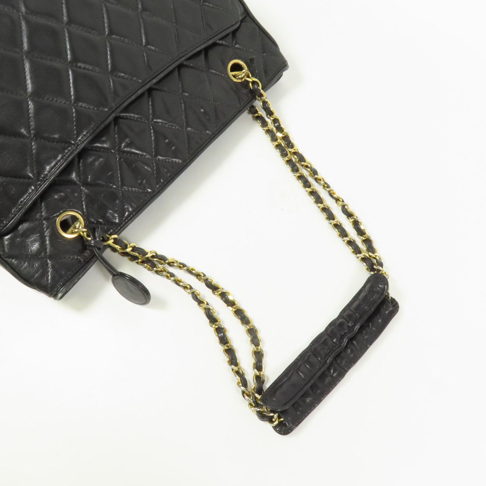 CHANEL 羊皮皮革Shoulder Bag金扣肩背袋