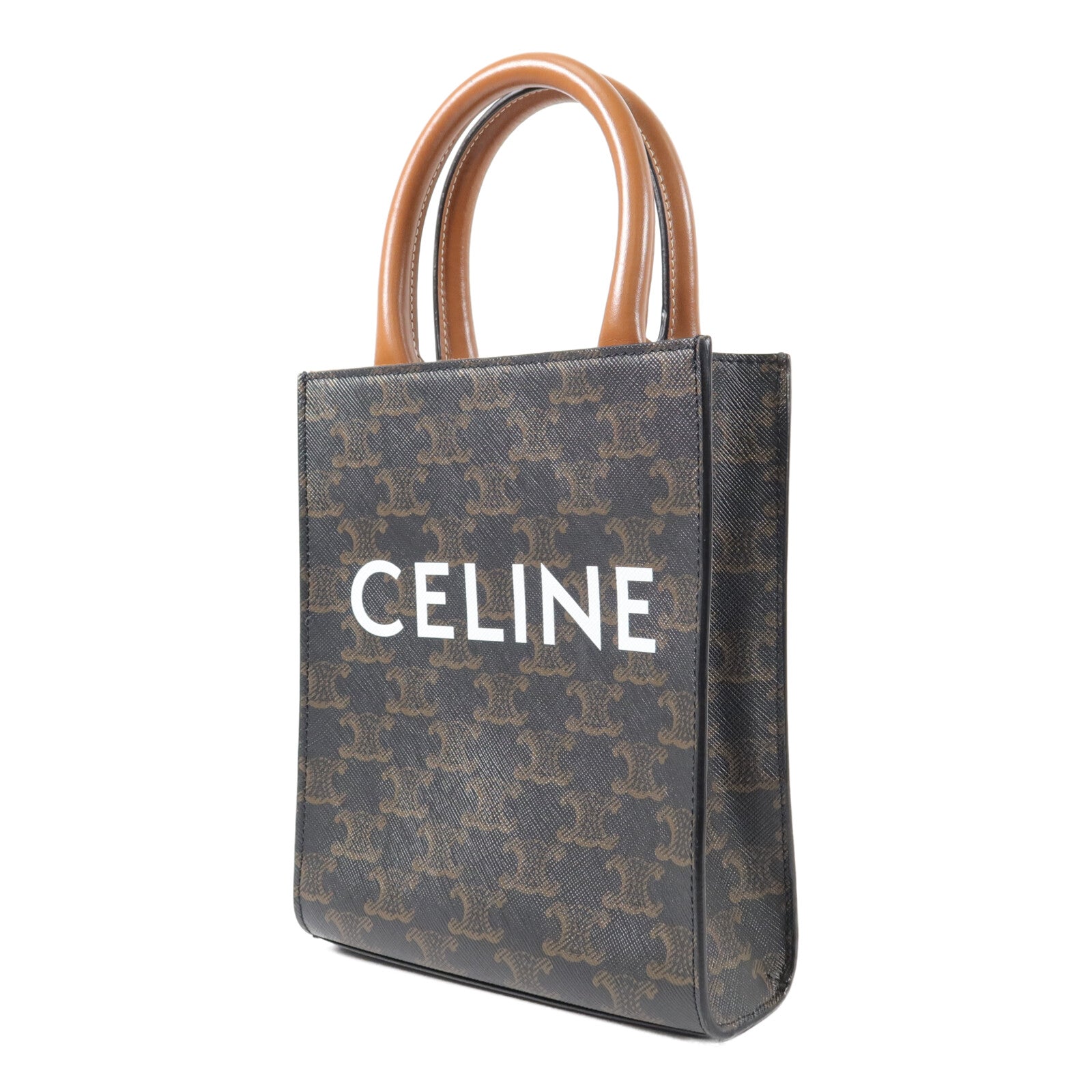 CELINE 塗層帆布Mini Vertical Cabas手挽肩背兩用袋