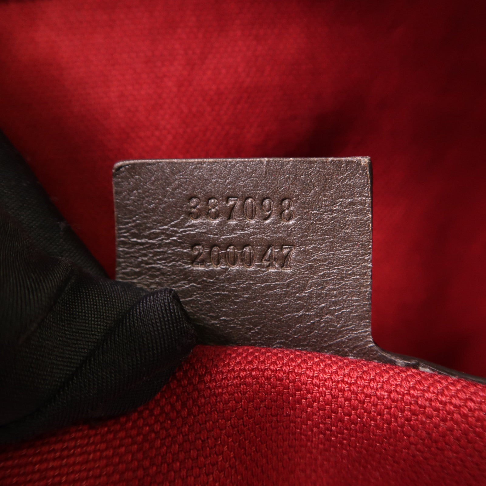 GUCCI SHW Tote Bag 387098 Nylon Navy Blue Beige