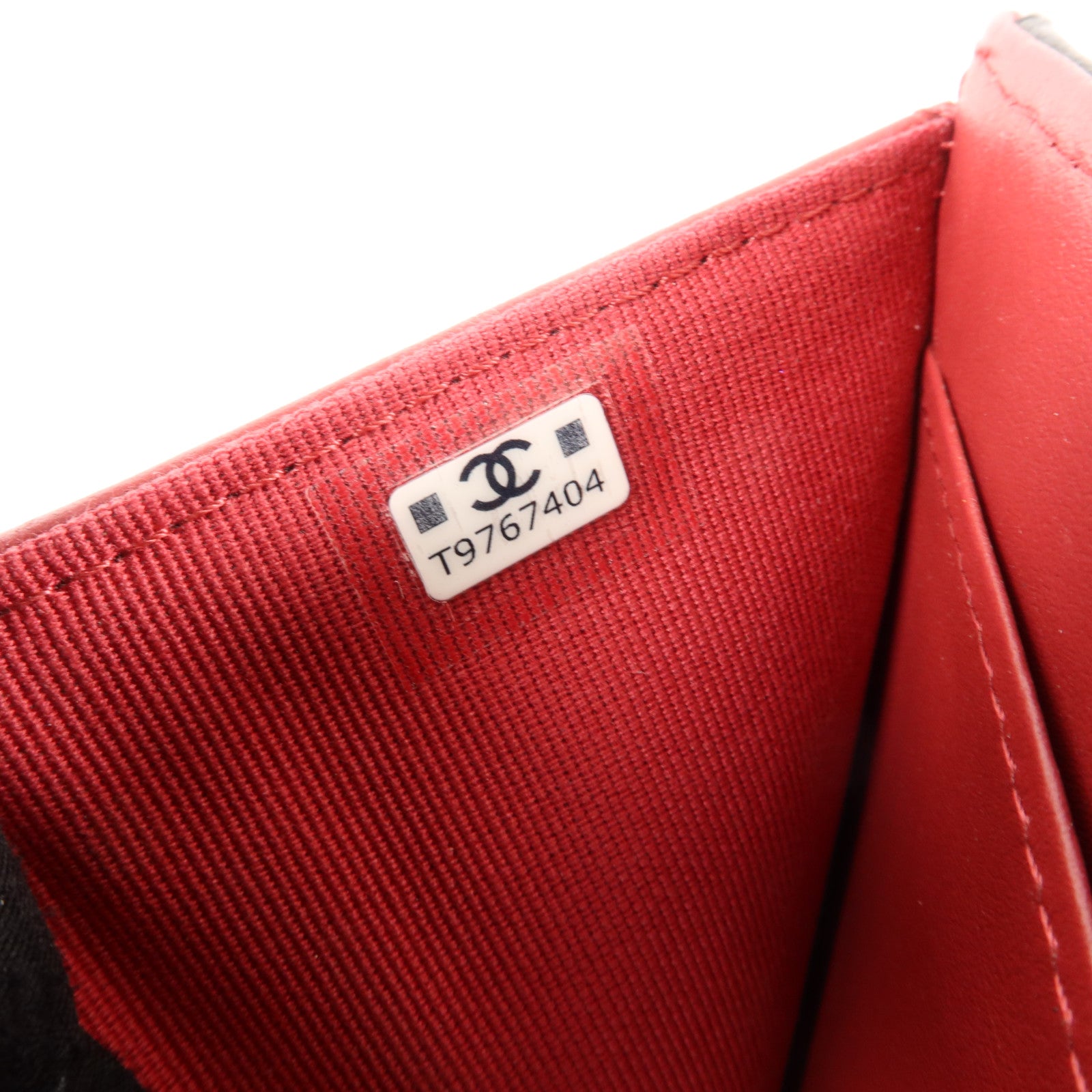 CHANEL 羊皮皮革Chanel 19 Small Wallet金扣錢包