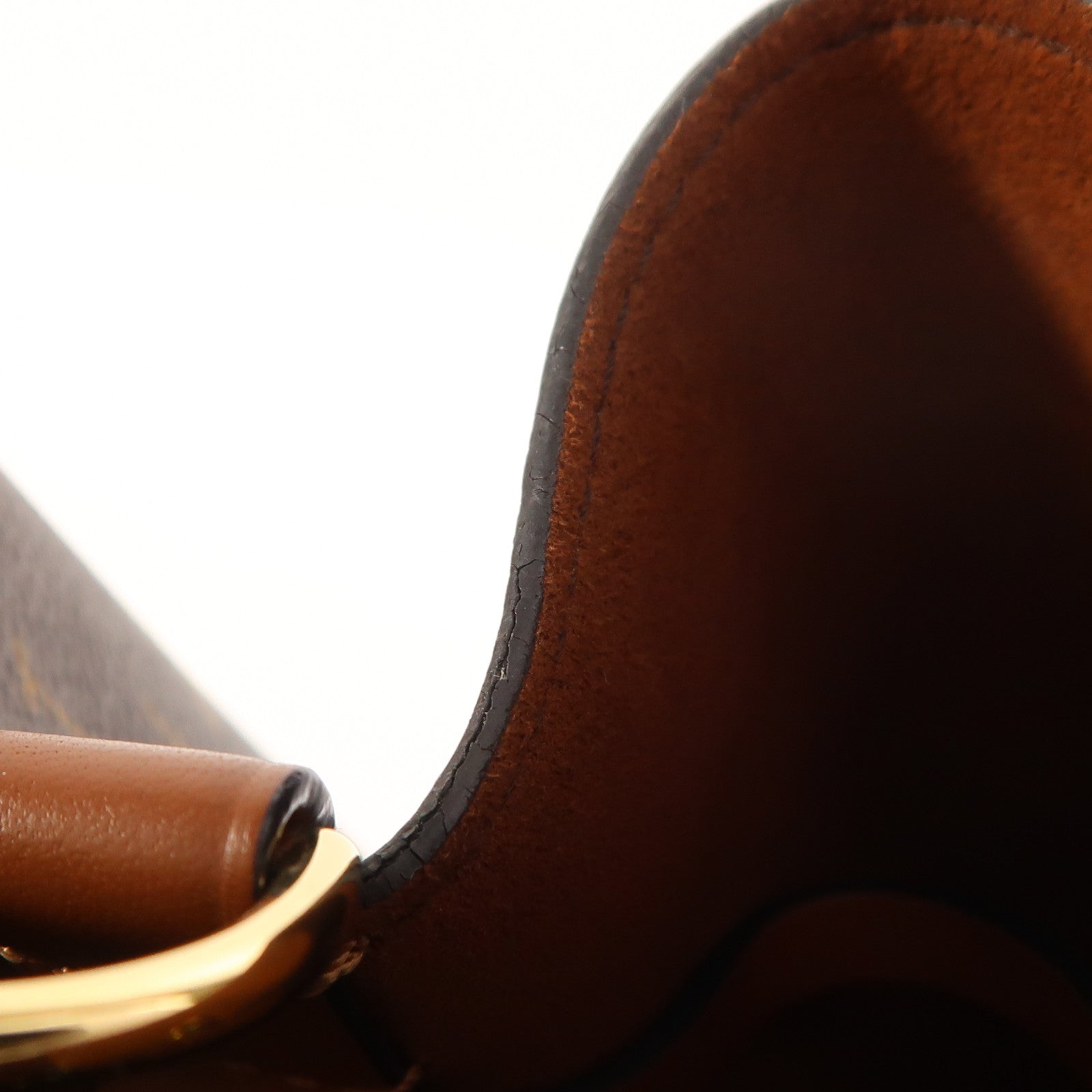 LOUIS VUITTON Monogram NeoNoe MM金扣肩背袋棕色