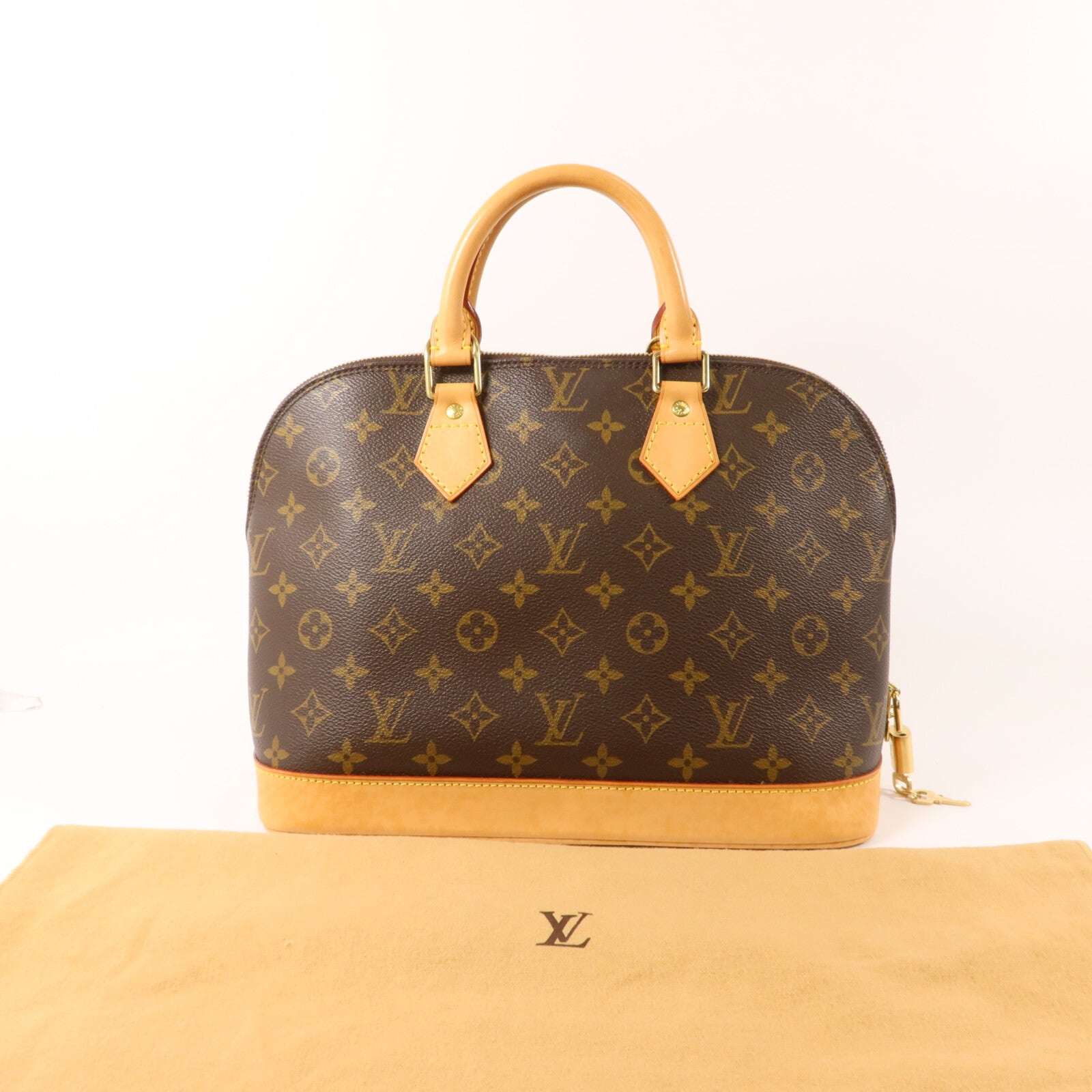LOUIS VUITTON Monogram Alma PM金扣手挽袋