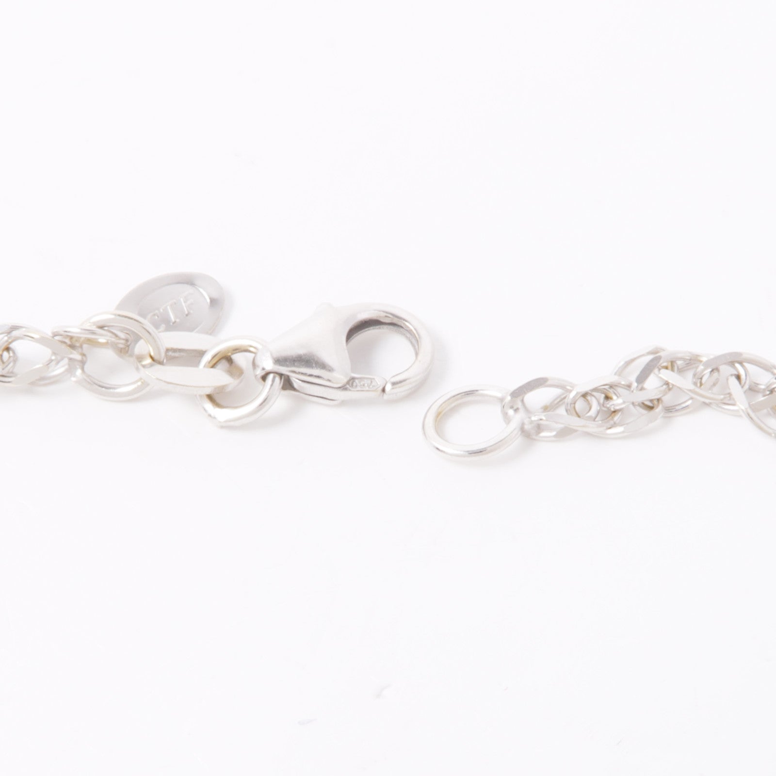 JEWELRY Sapphire Diamond Necklace 18K White Gold