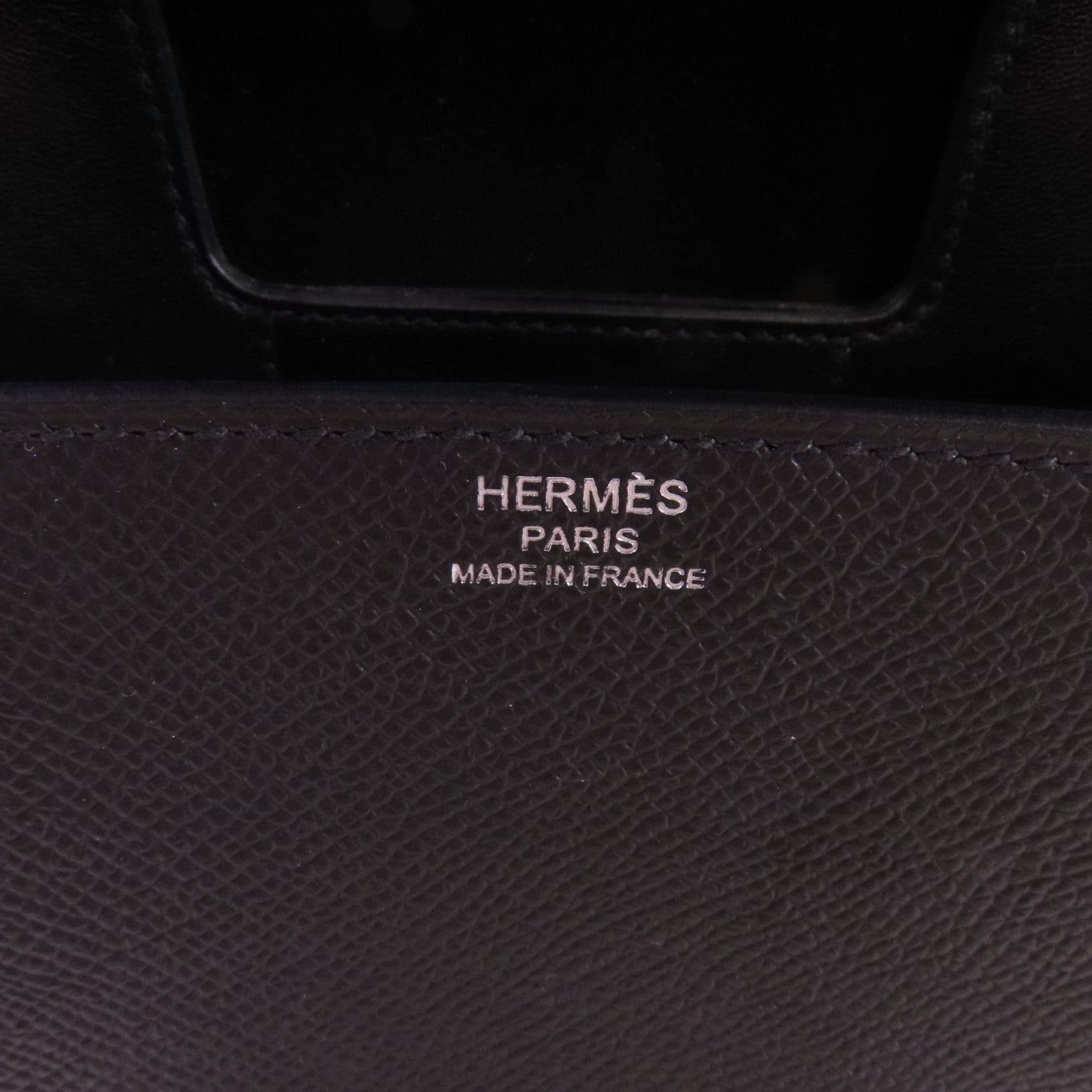 HERMES Epsom皮革Mini Della銀扣肩背袋