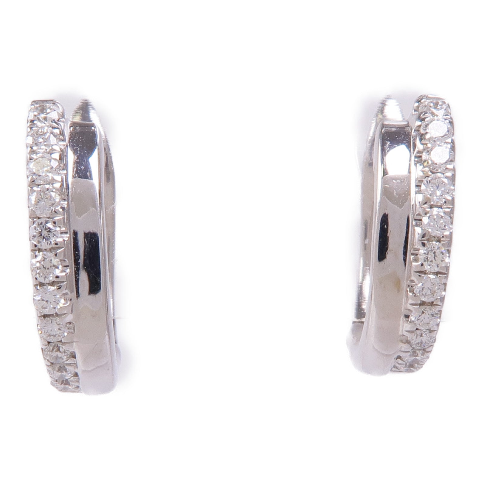 JEWELRY Diamond Earrings 18K White Gold