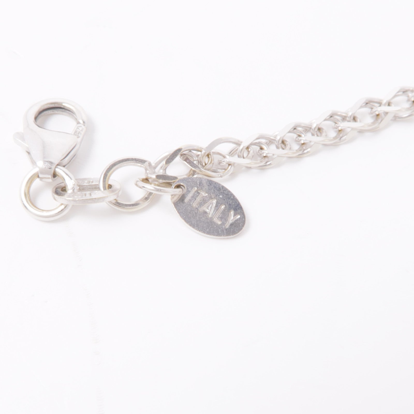 JEWELRY Sapphire Diamond Necklace 18K White Gold