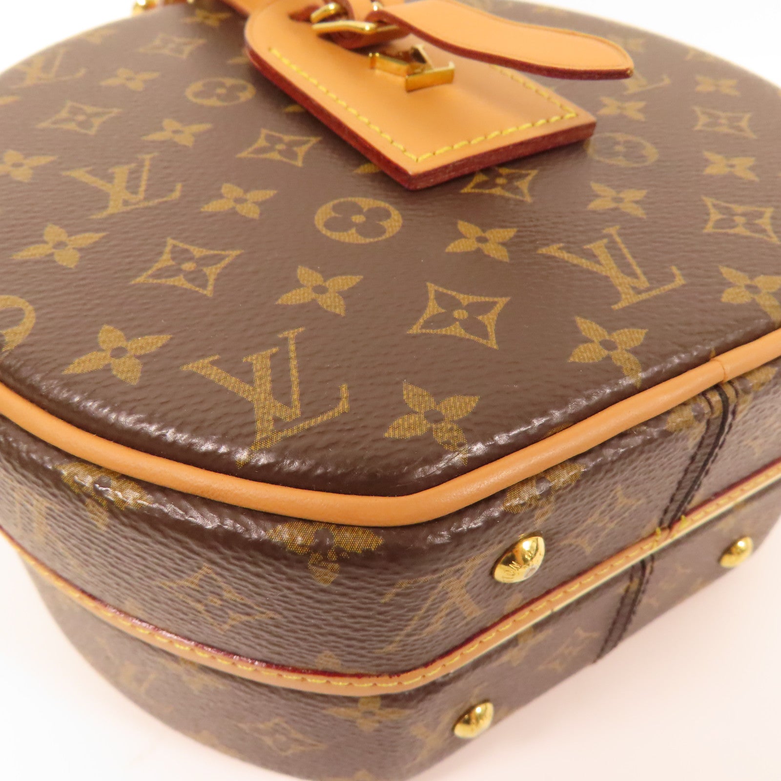 LOUIS VUITTON LV GHW Petite Boite Chapeau 2 Way Shoulder Bag Monogram M43514