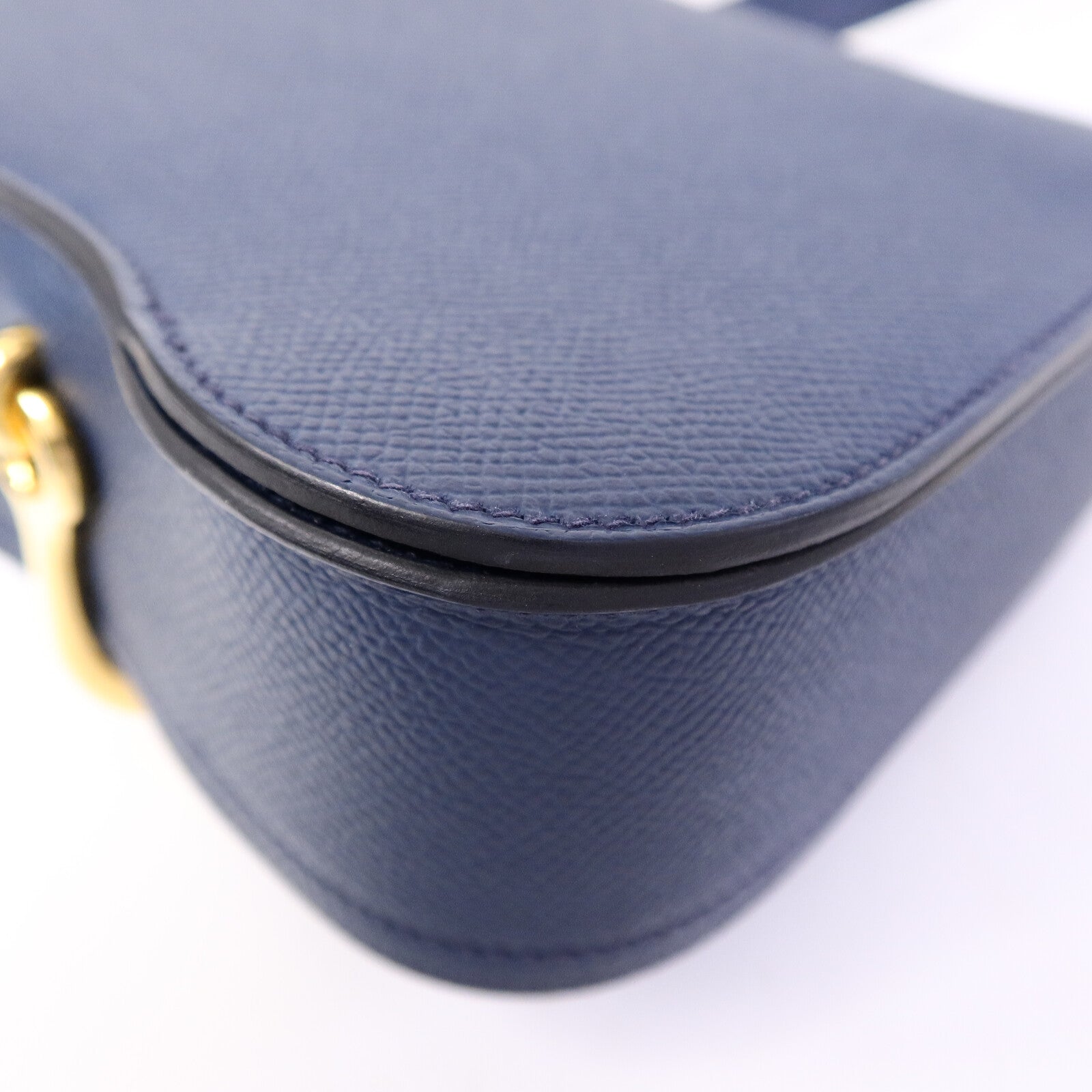 HERMES Epsom皮革Della Cavalleria Mini肩背袋Bleu Indigo