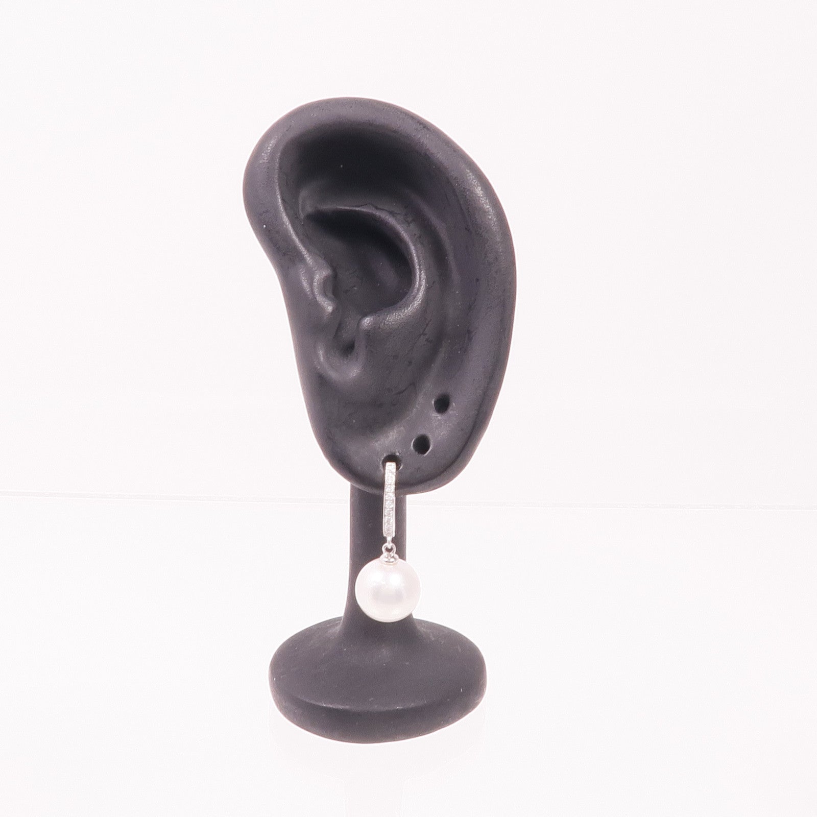 JEWELRY 18K白金Pearl Diamond Earrings珍珠/鑽石耳環