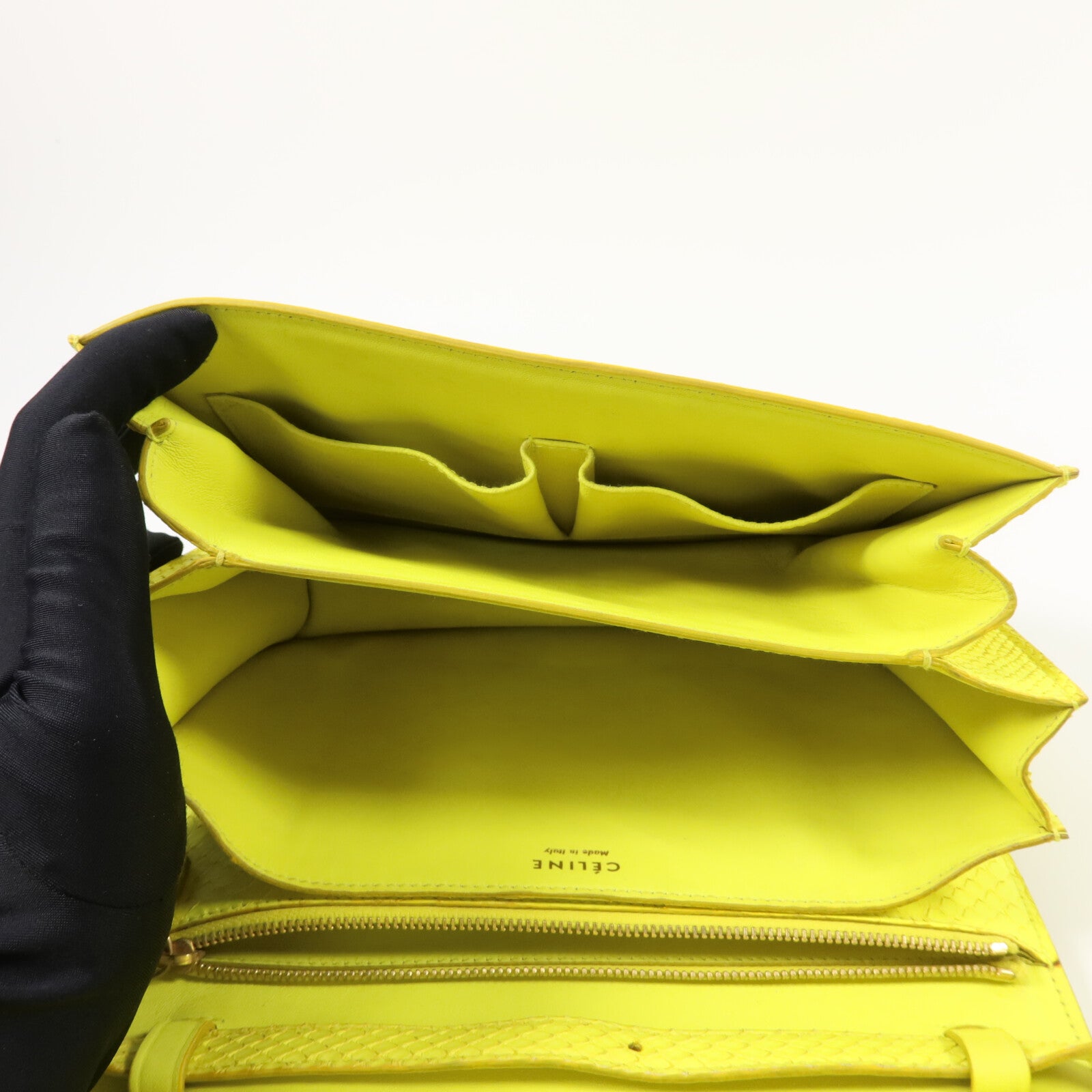 CELINE 蛇皮皮革Classic Box Medium肩背袋
