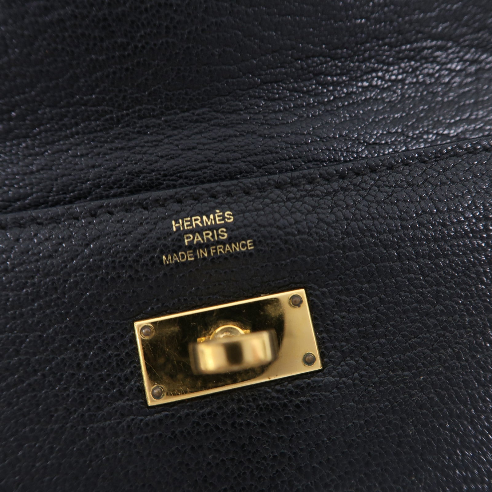 HERMES Chevre皮革Kelly Long Wallet金長錢包黑色