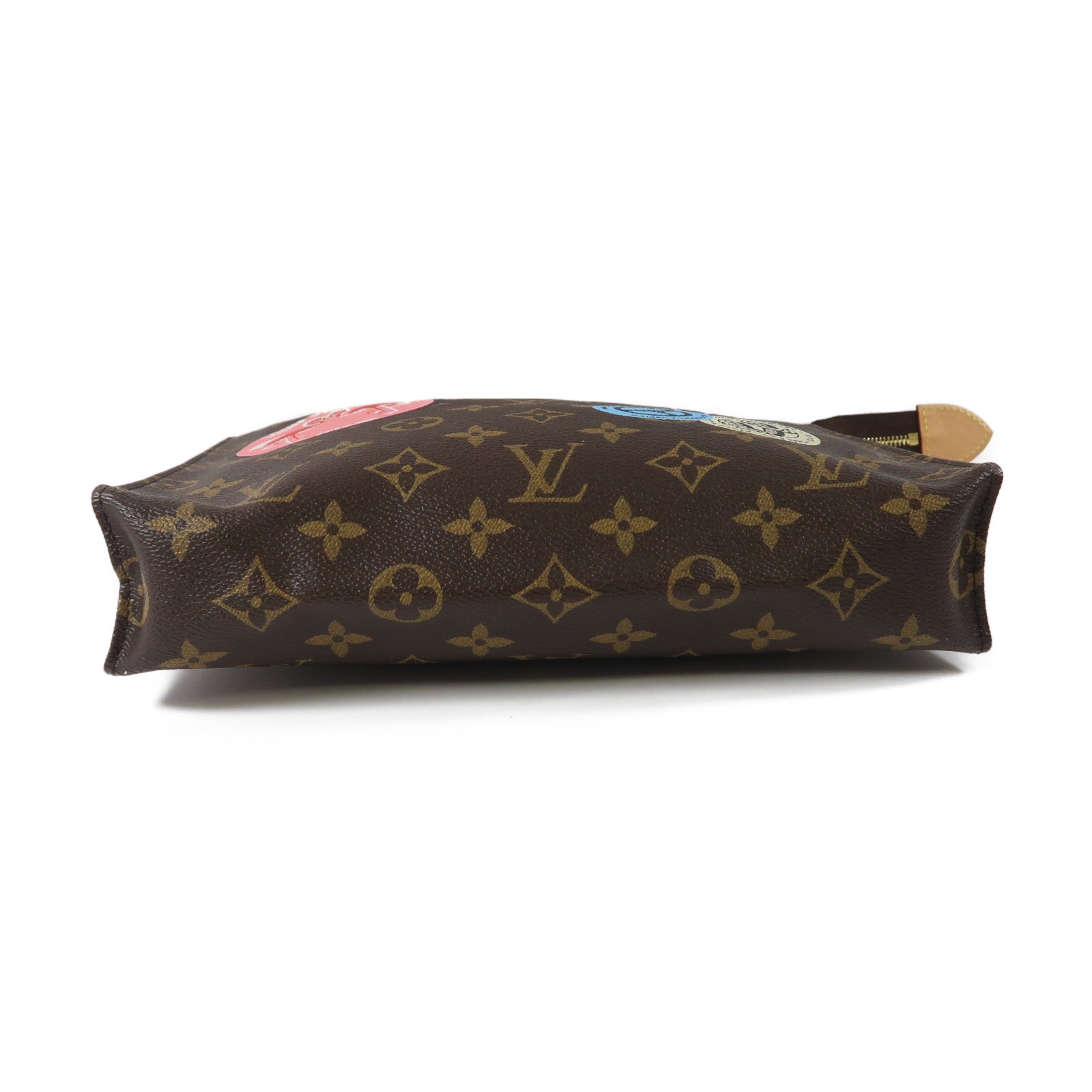 LOUIS VUITTON Monogram Poche Toilette 26金扣手拿包棕色