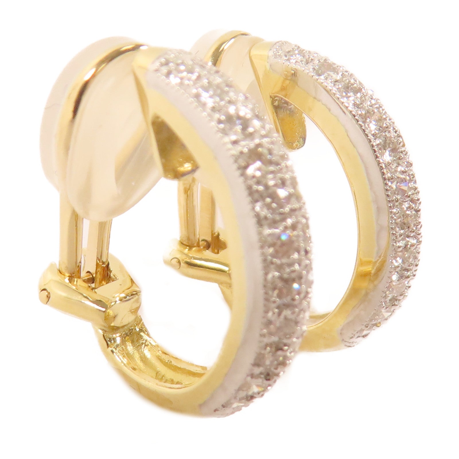 JEWELRY 18K黃金/白金Diamond Earrings鑽石耳環