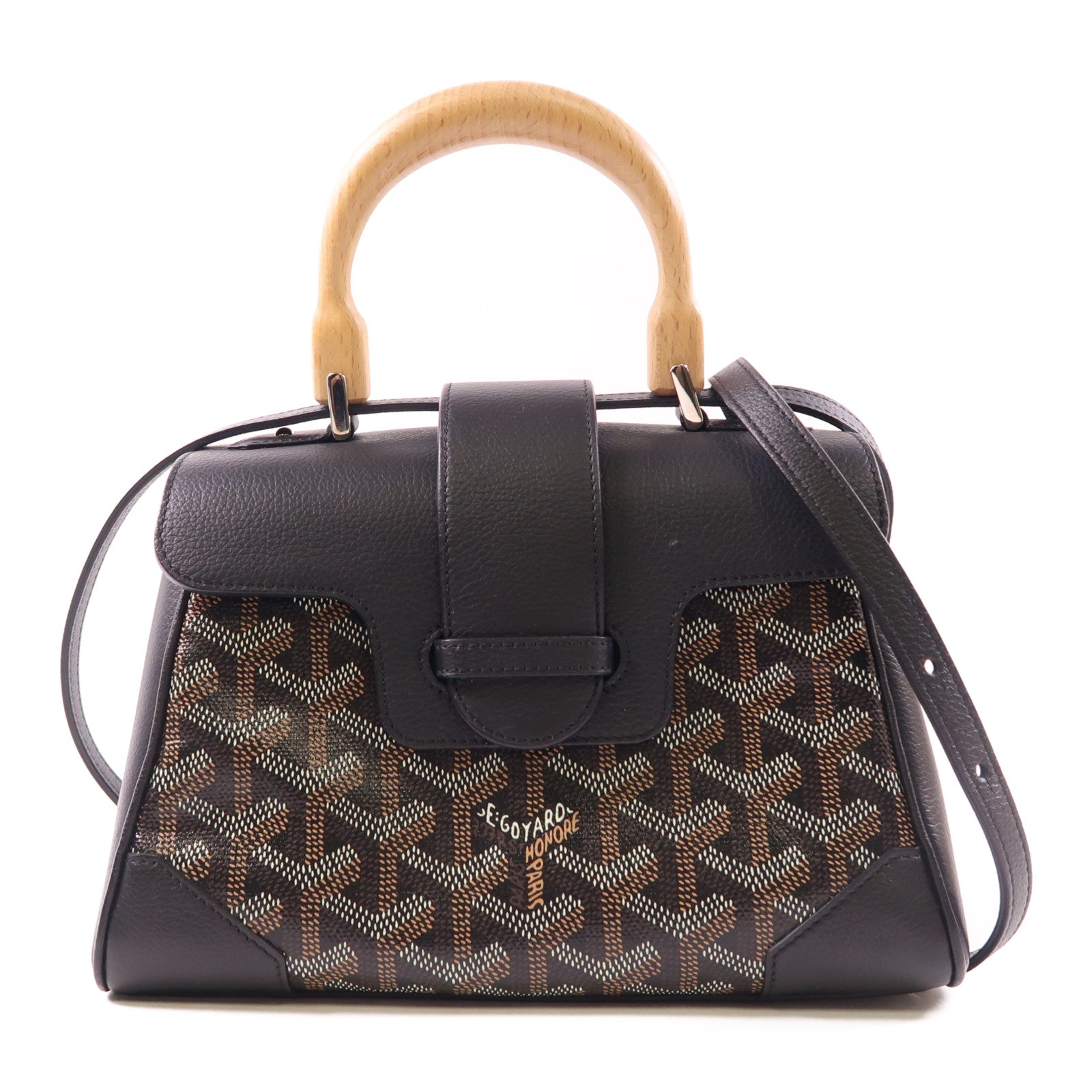 GOYARD 牛皮皮革Saigon Souple Mini Bag銀扣手挽肩背兩用袋