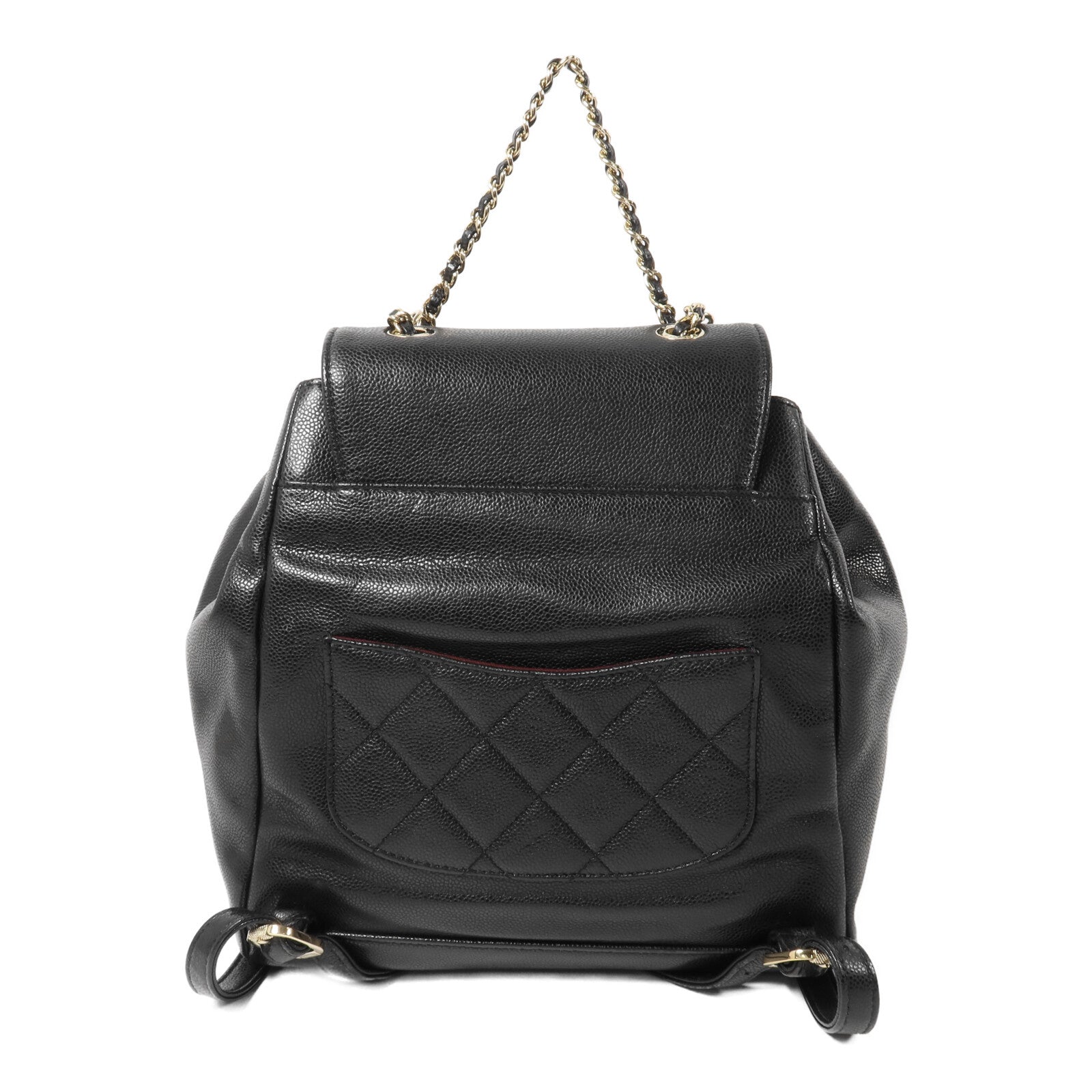 CHANEL 牛皮皮革Affinity Backpack鏈帶背包