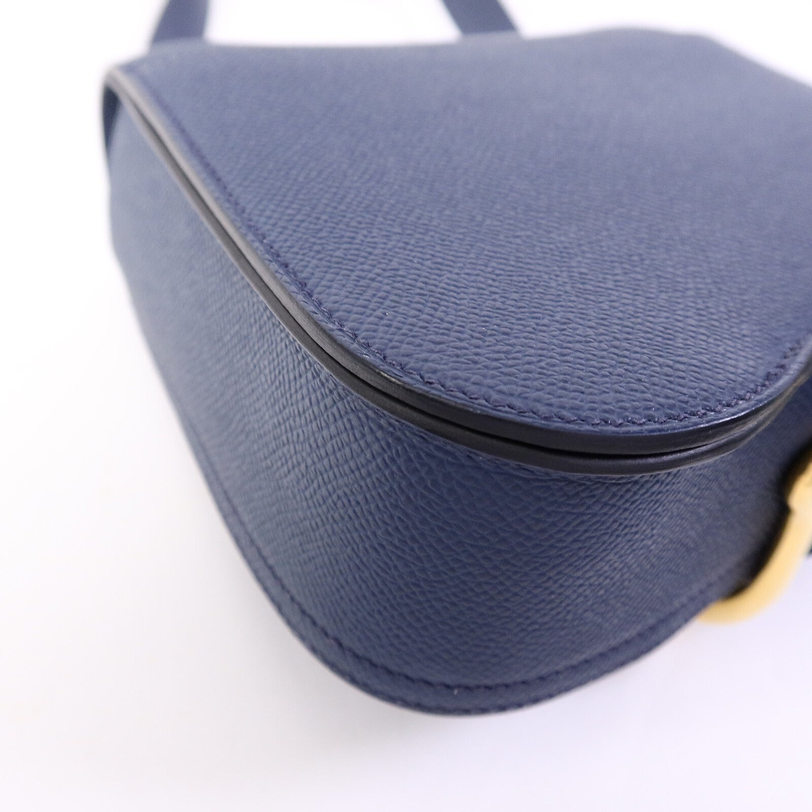 HERMES Epsom皮革Della Cavalleria Mini肩背袋Bleu Indigo